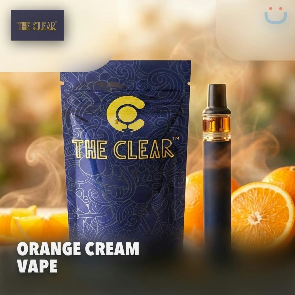 The Clear Orange Cream Vape 1G