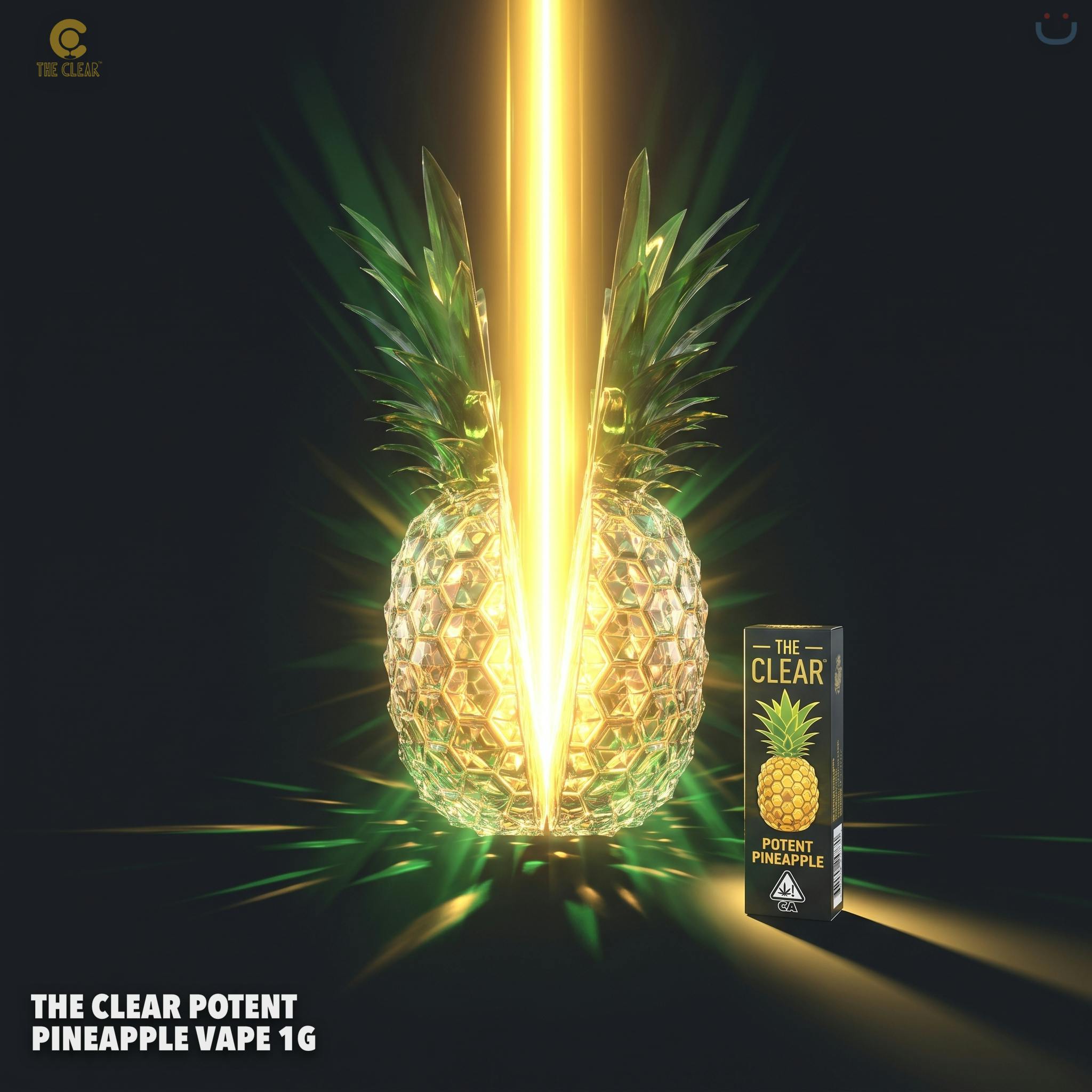 The Clear Potent Pineapple Vape 1G