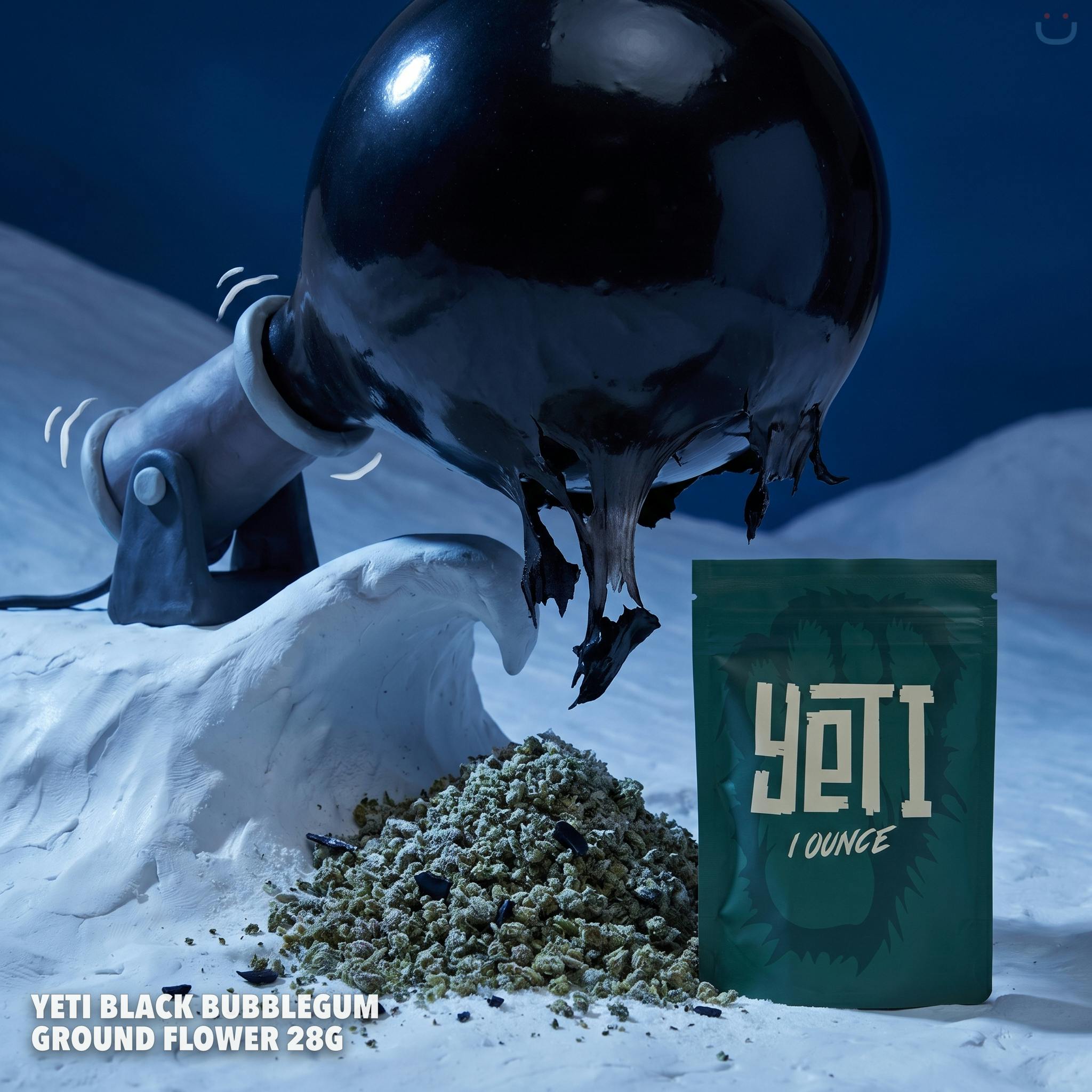 Yeti Black Bubblegum Ground Flower 28G
