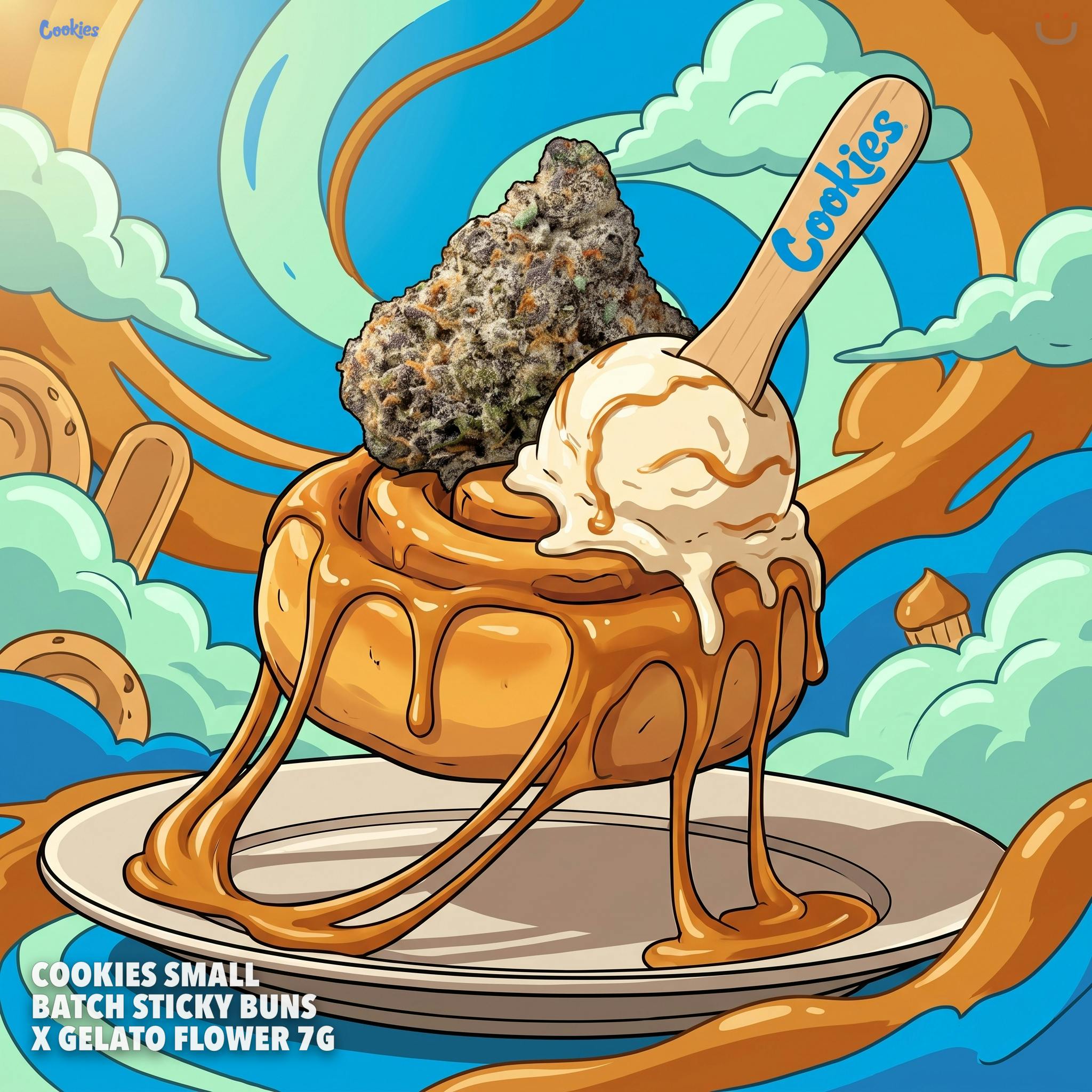 Cookies Small Batch Sticky Buns X Gelato Flower 7G