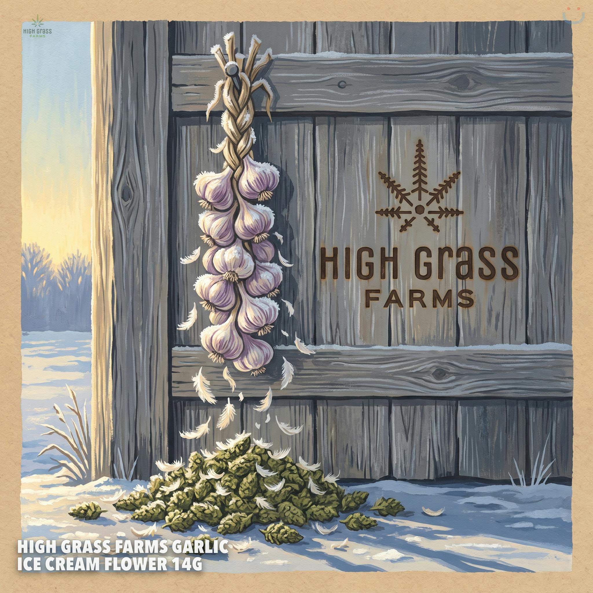 High Grass Farms Garlic Ice Cream Flower 14G