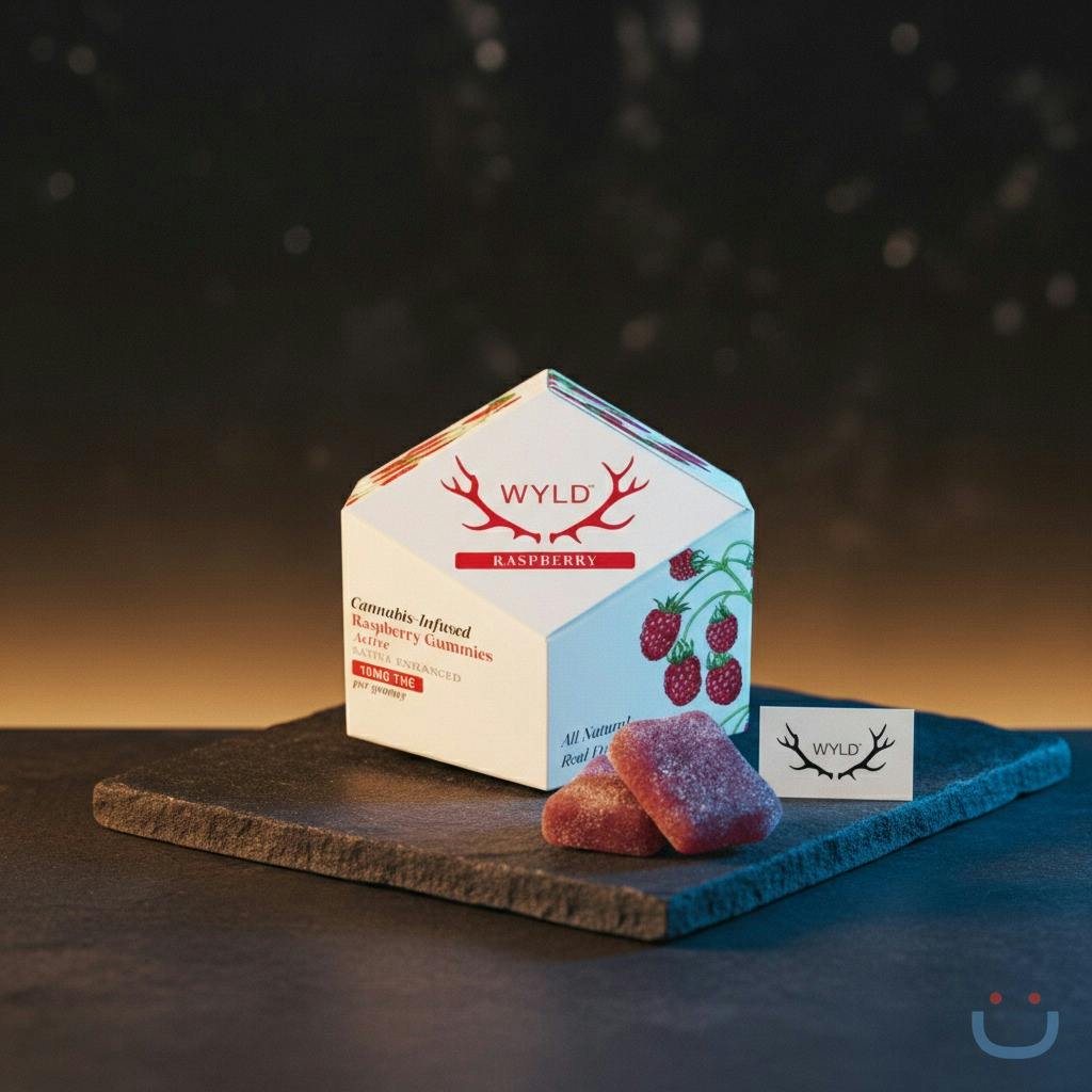 WYLD Raspberry Gummies
