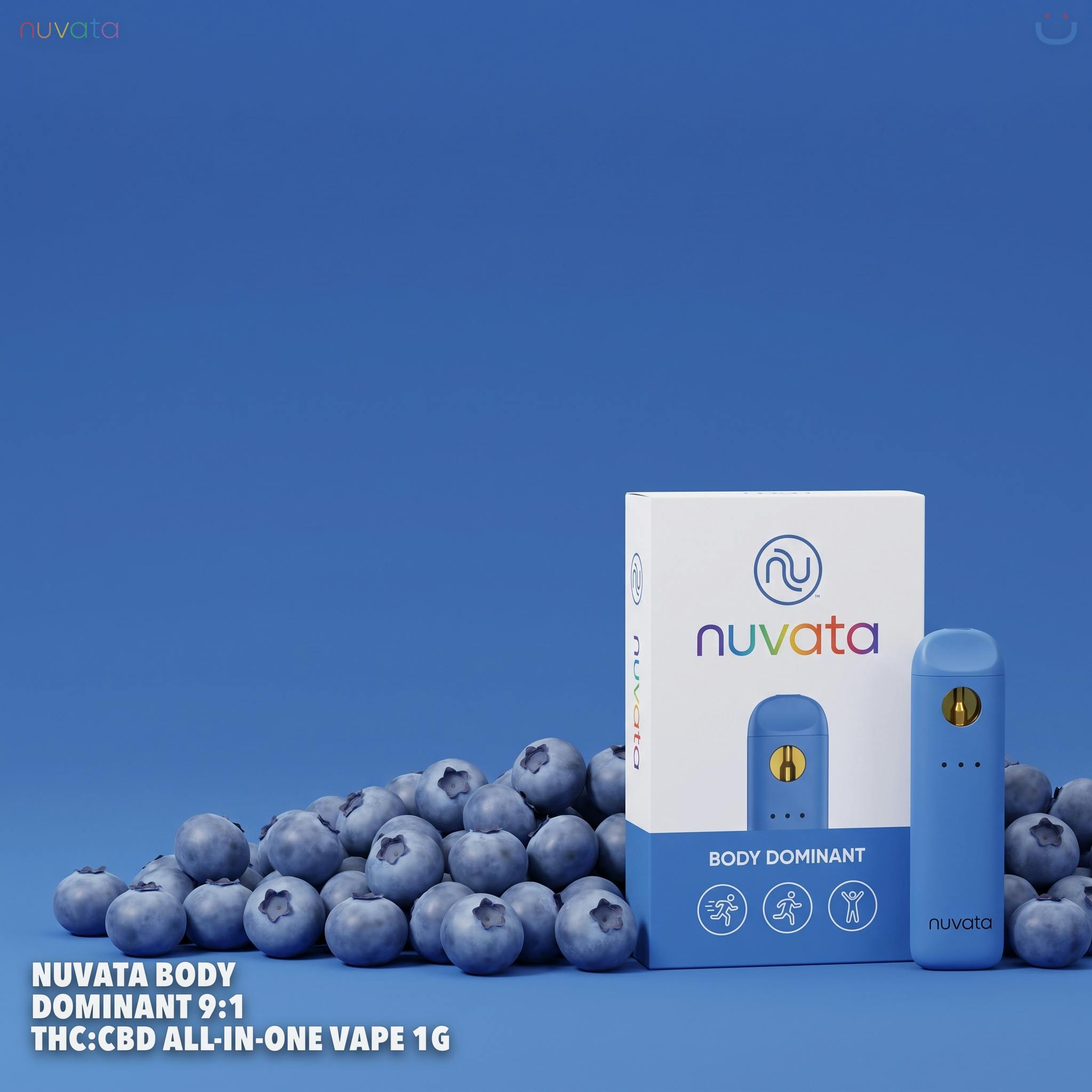Nuvata Body Dominant 9:1 THC:CBD All-In-One Vape 1G
