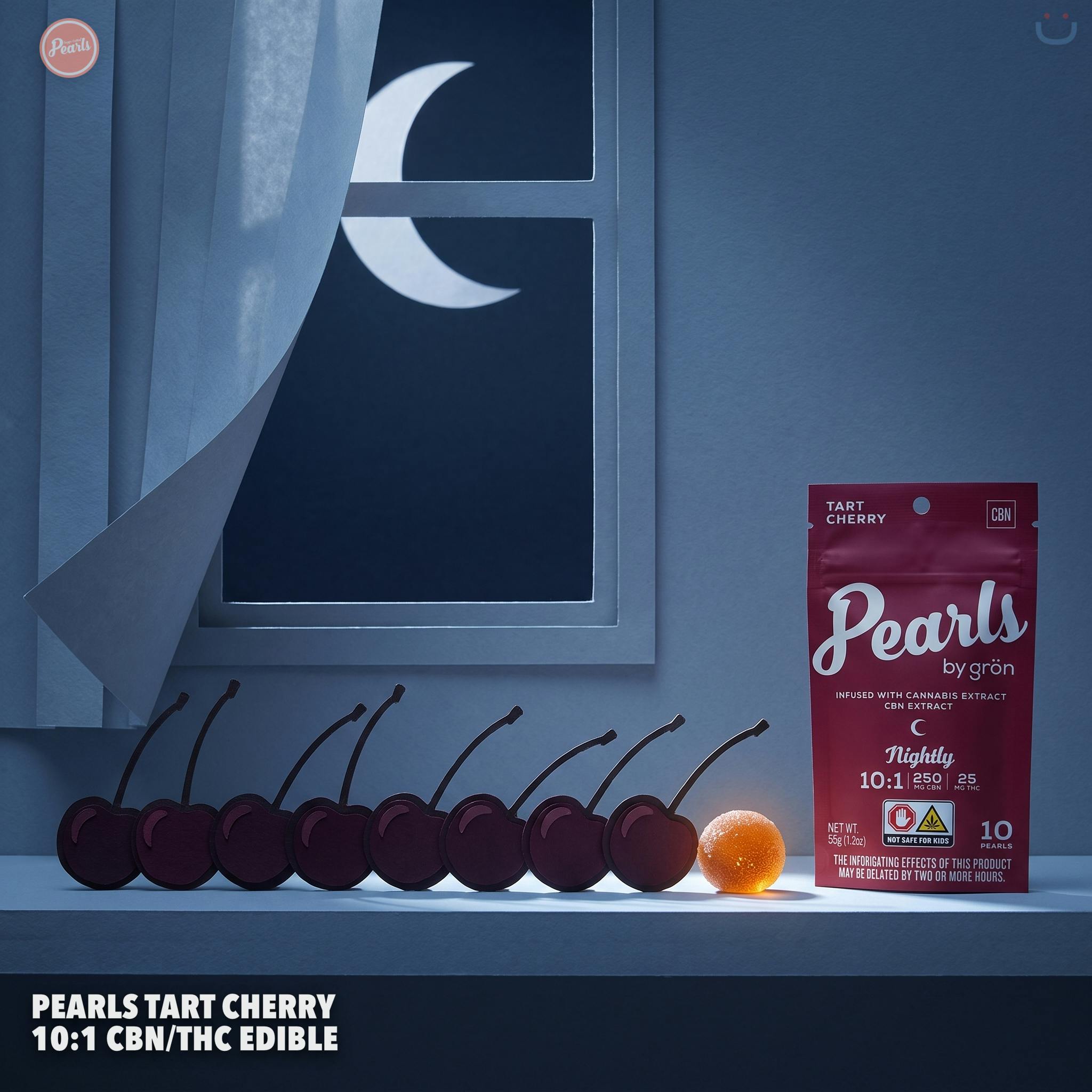 Pearls Tart Cherry 10:1 CBN/THC Edible
