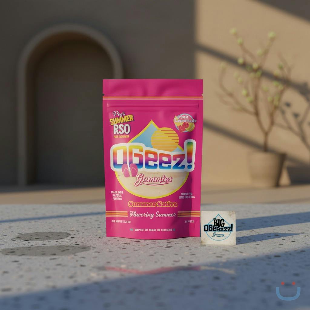 OGeez Peg'S Summer Pink Lemonade RSO Edibles