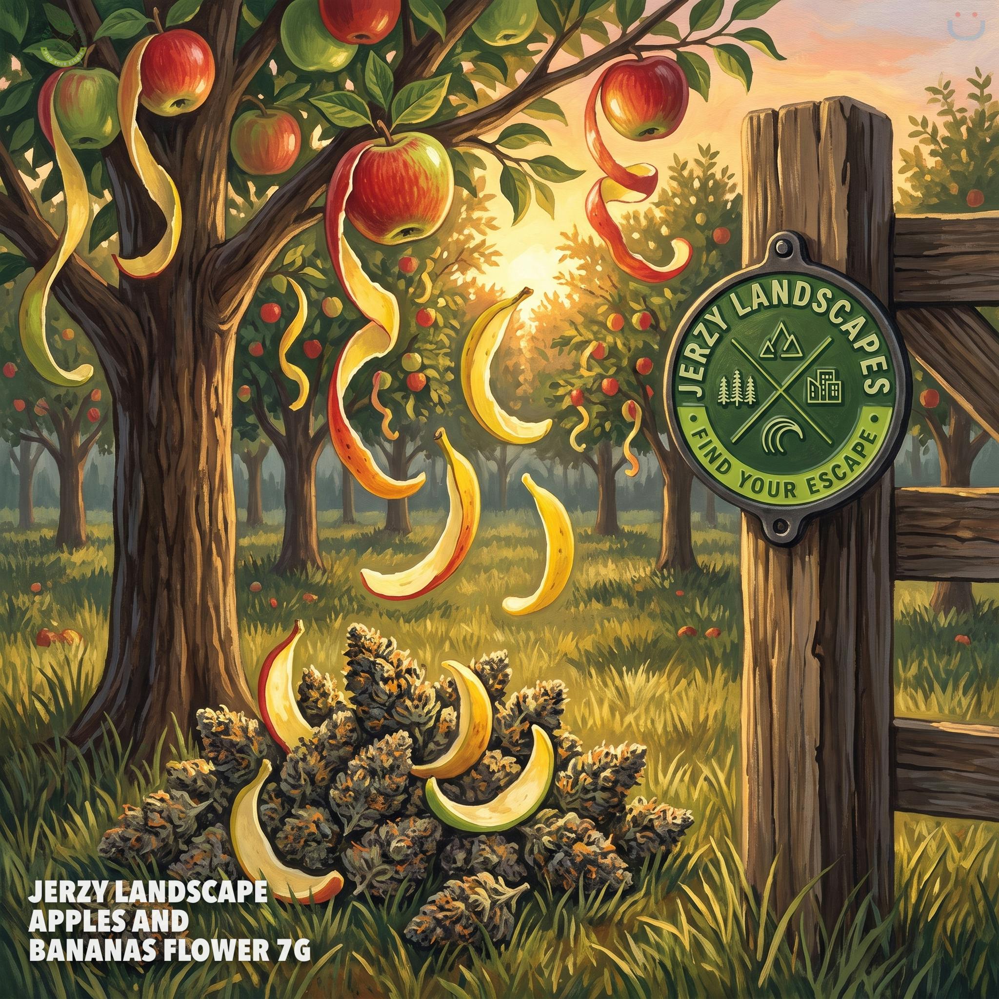 Jerzy Landscape Apples And Bananas Flower 7G
