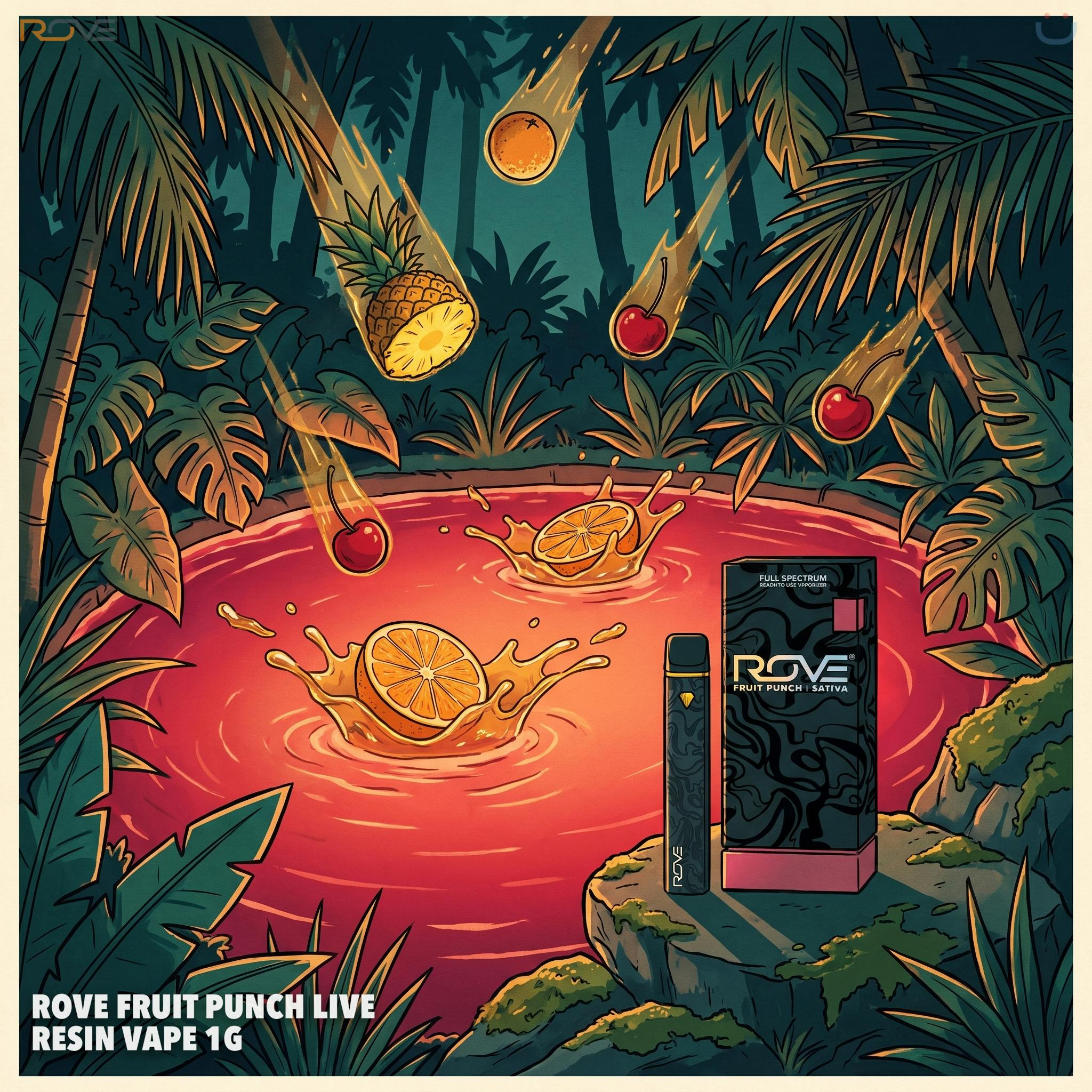 Rove Fruit Punch Live Resin Vape 1G