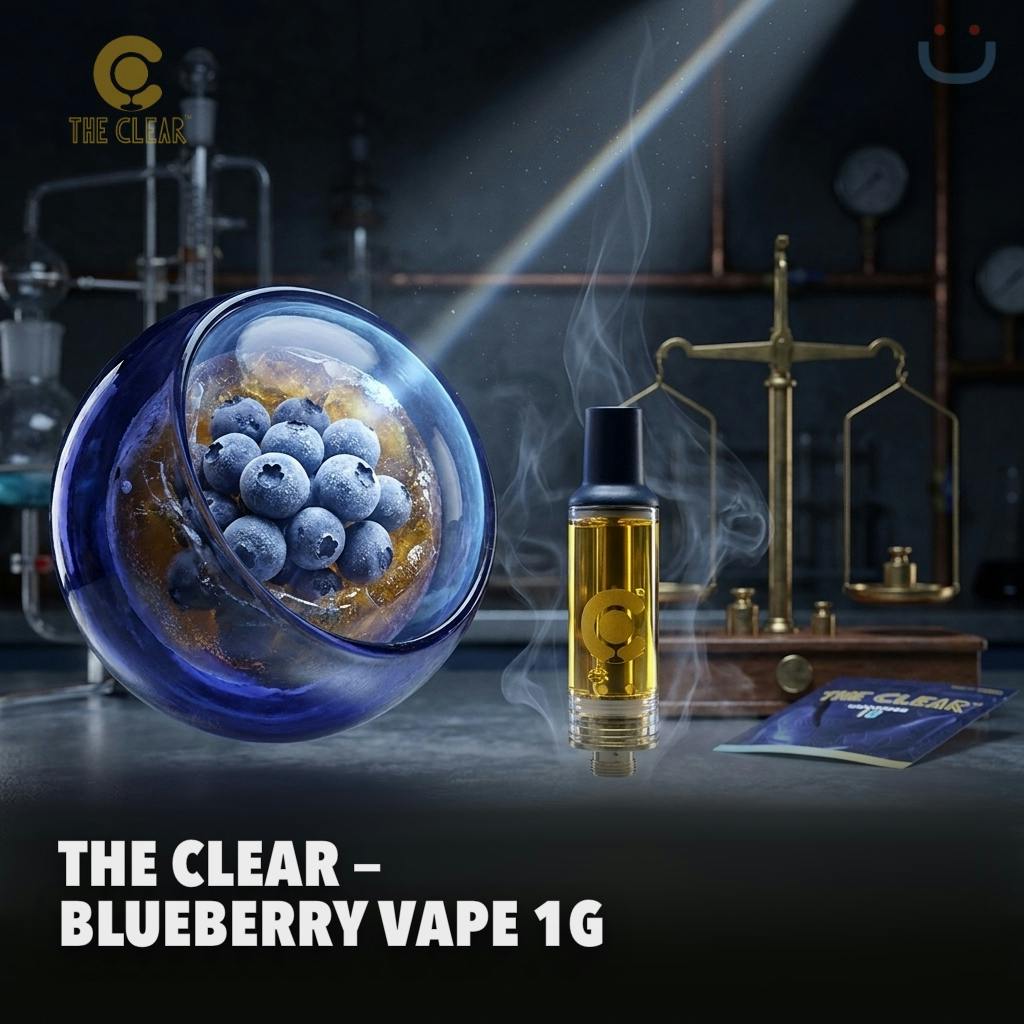 The Clear Blueberry Vape 1G