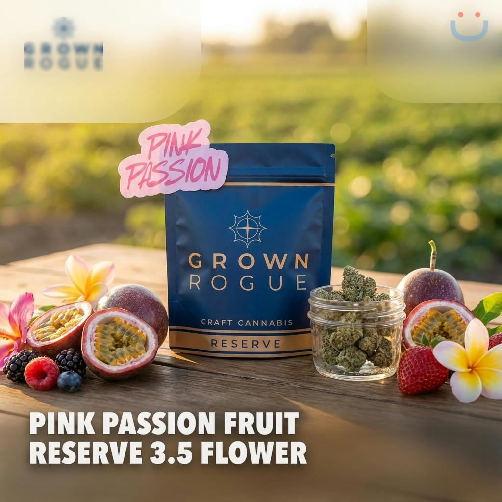 Grown Rogue Pink Passion Fruit Reserve Flower 3.5