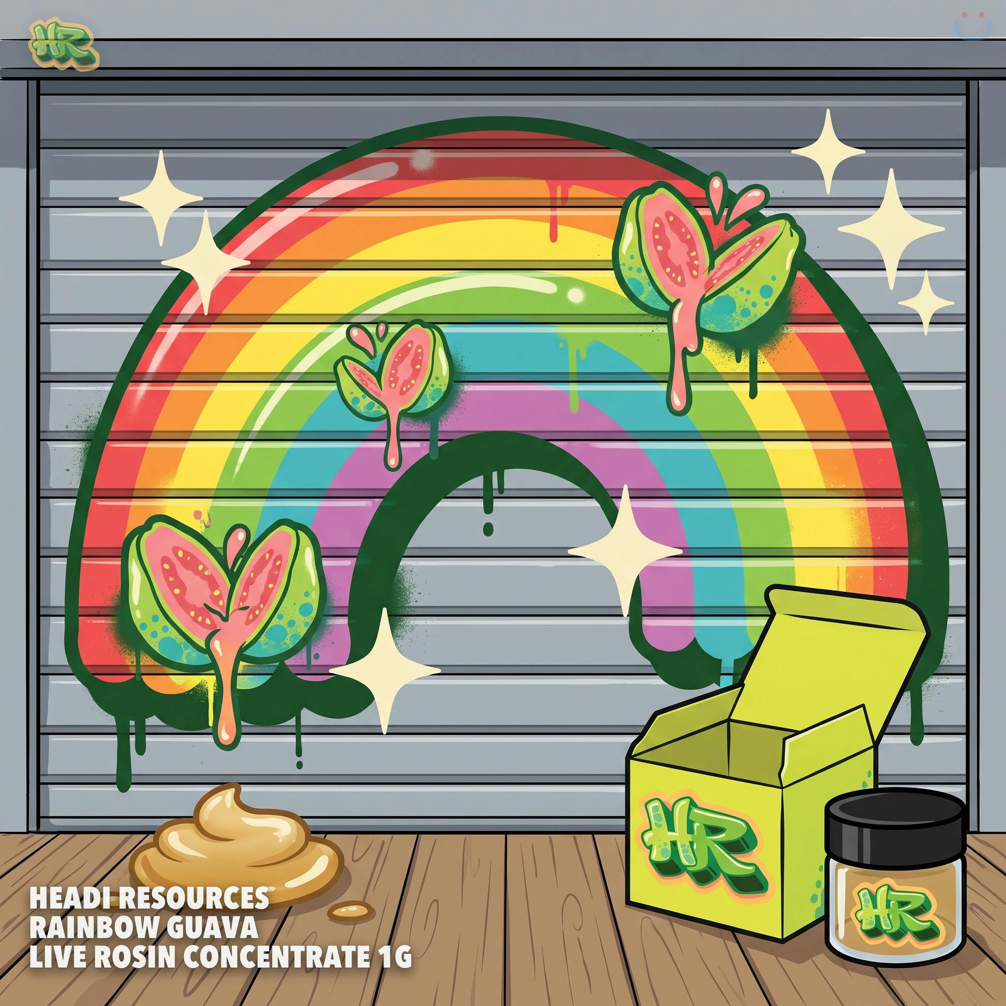 Headi Resources Rainbow Guava Live Rosin Concentrate 1G