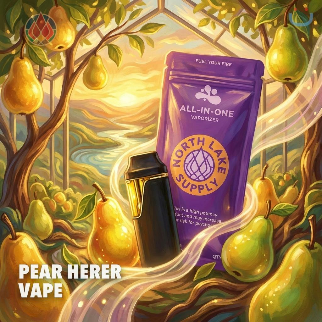 North Lake Supply Pear Herer All In One Vape 1G