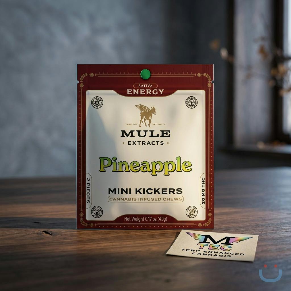 Mule Extracts Pineapple 2pk Edibles - 20 Mg