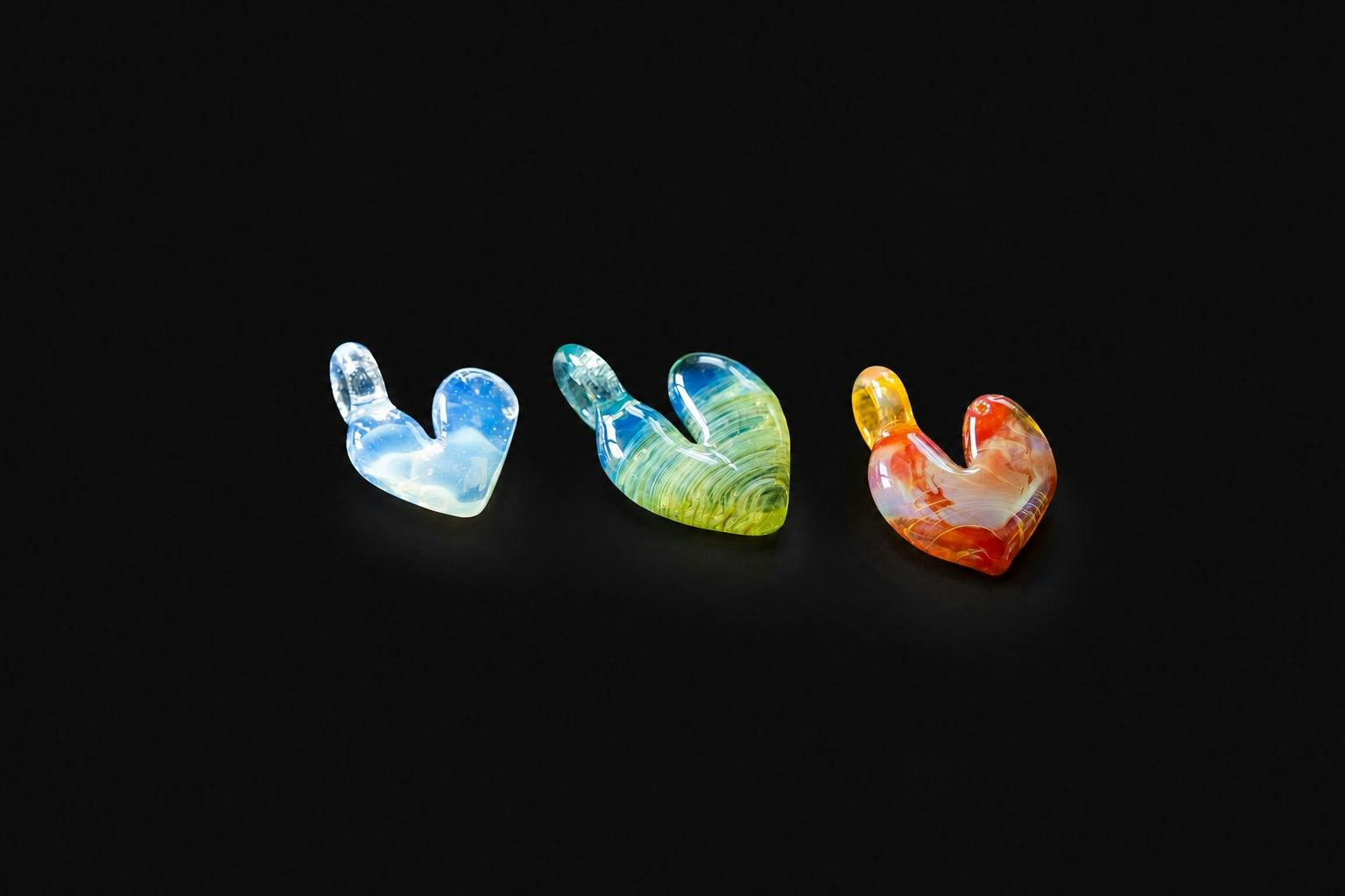 HomieBglass Heart Pendant