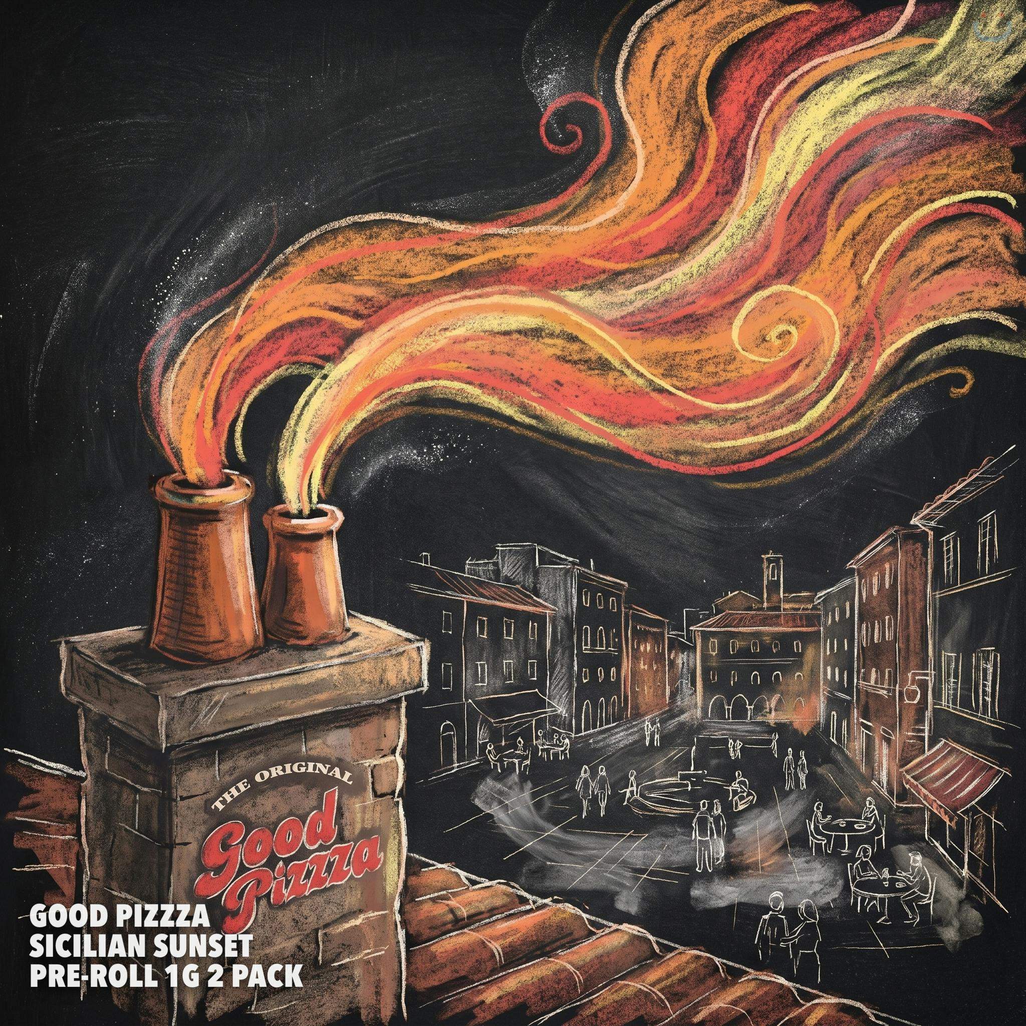 Good PizzZa Sicilian Sunset Pre-roll 1G 2 Pack