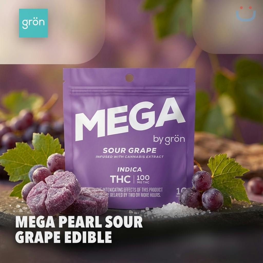 Mega Pearl Sour Grape Edible