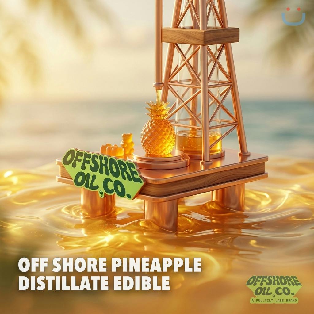 Off Shore Pineapple Distillate Gummy - 100mg - 100 Mg