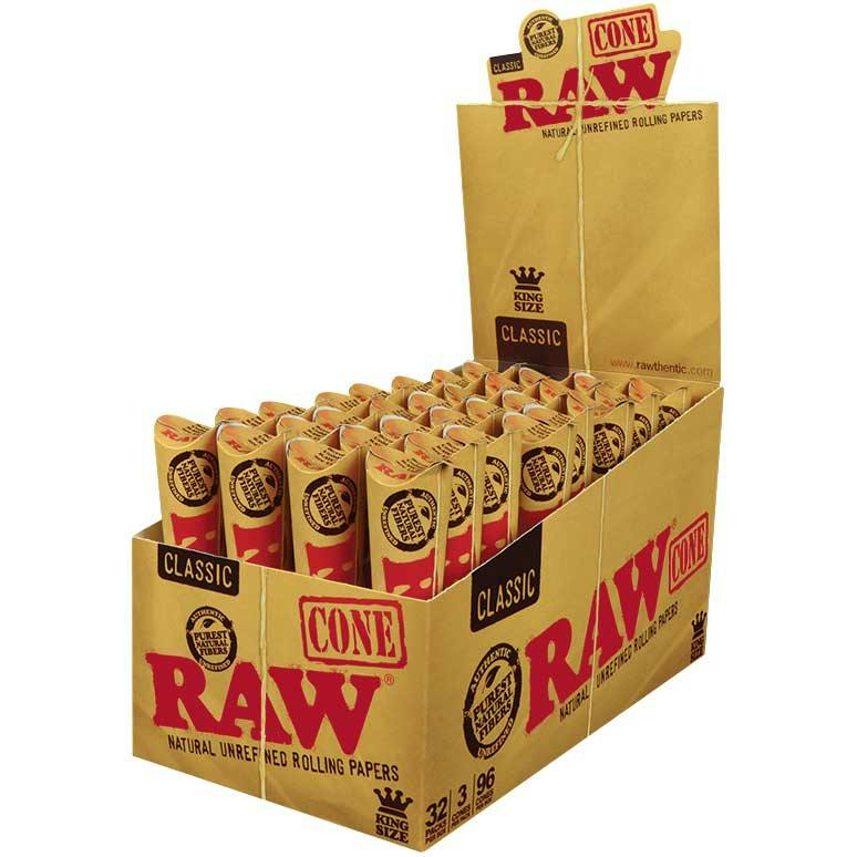 Raw Classic Pre-Rolled Cones KING  Size 3pk