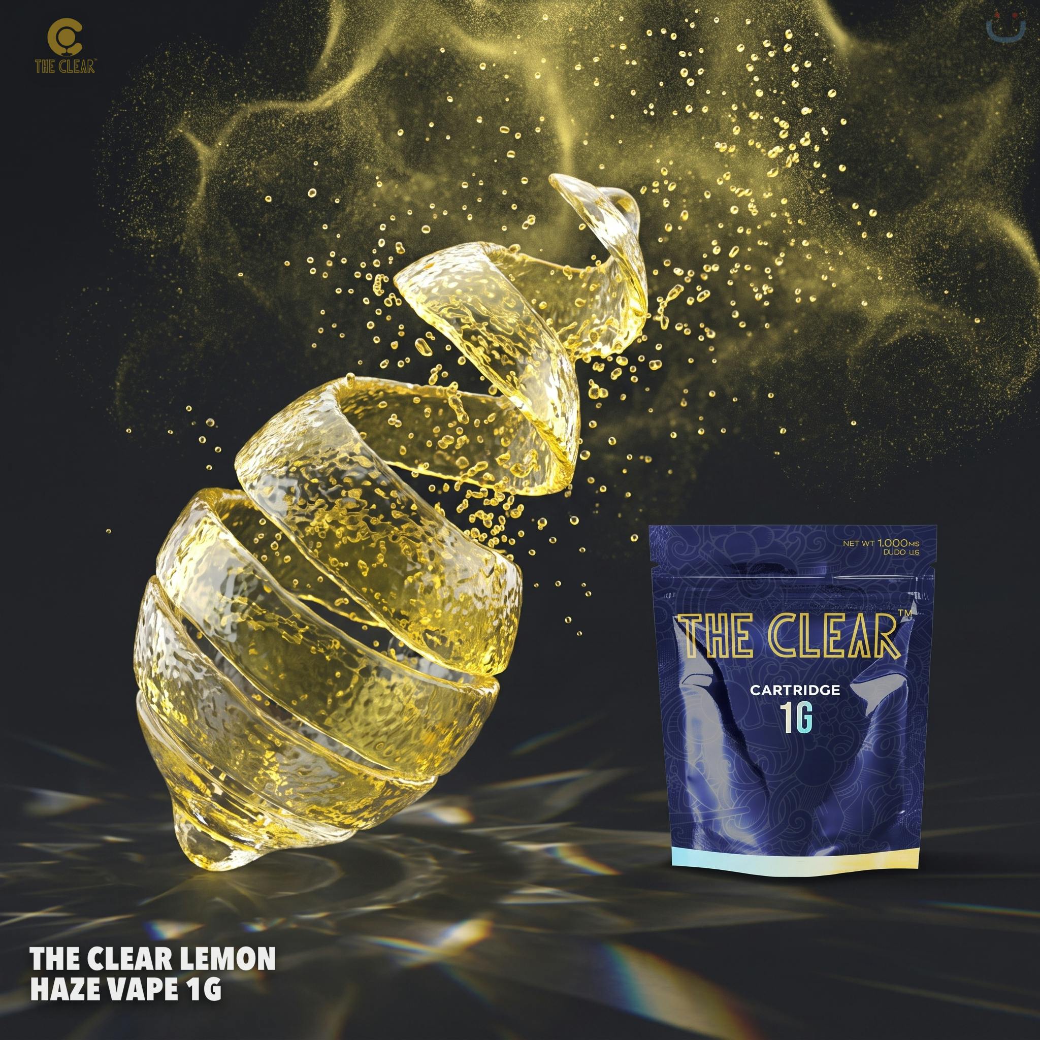 The Clear Lemon Haze Vape 1G