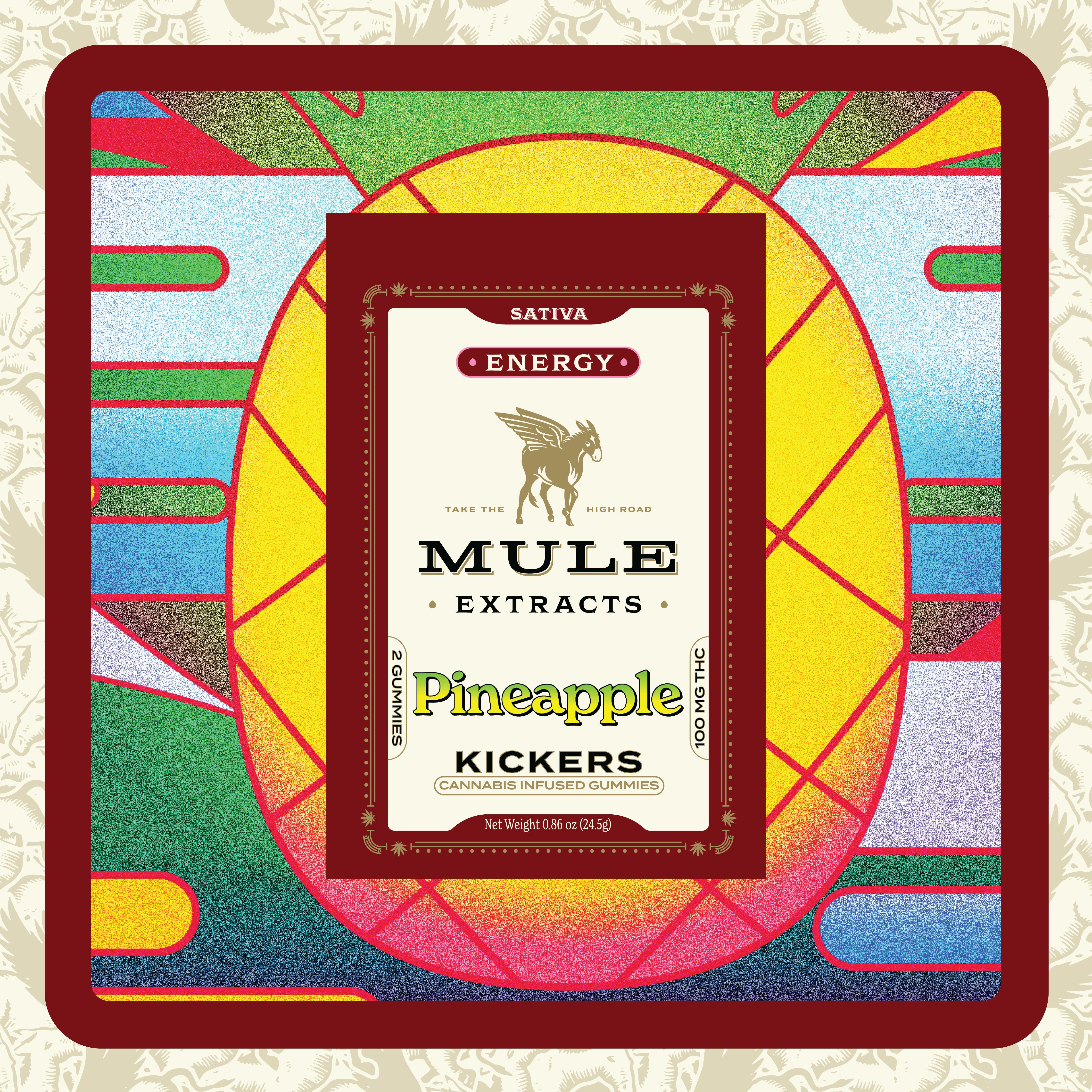 Mule Extracts Pineapple Gummies 2k 100mg
