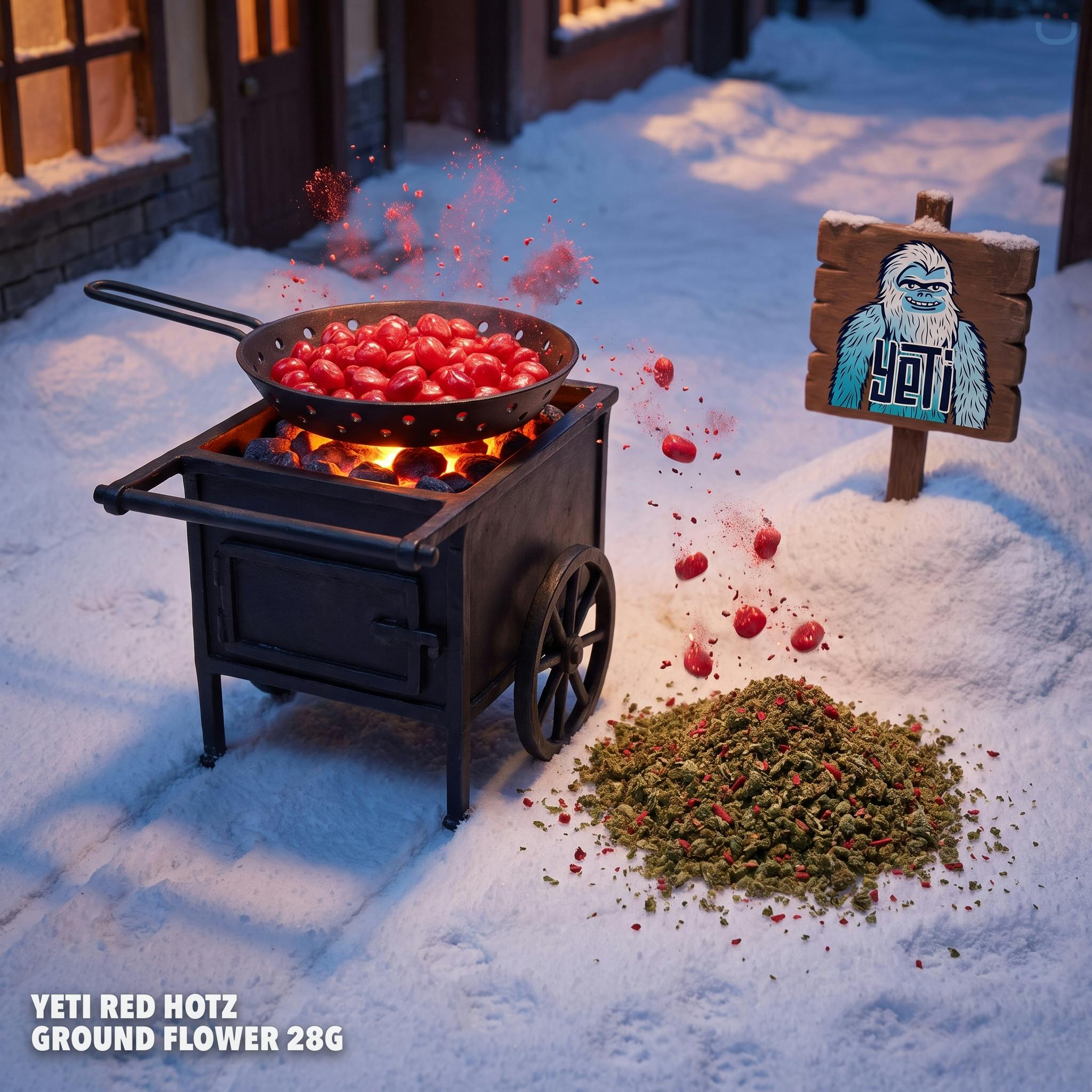 Yeti Red Hotz Ground Flower 28G