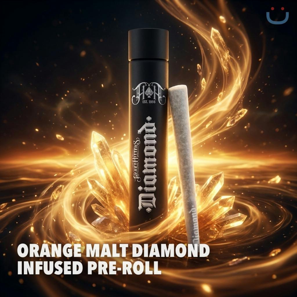 Heavy Hitters Orange Malt Diamond Infused Pre-Roll 1G