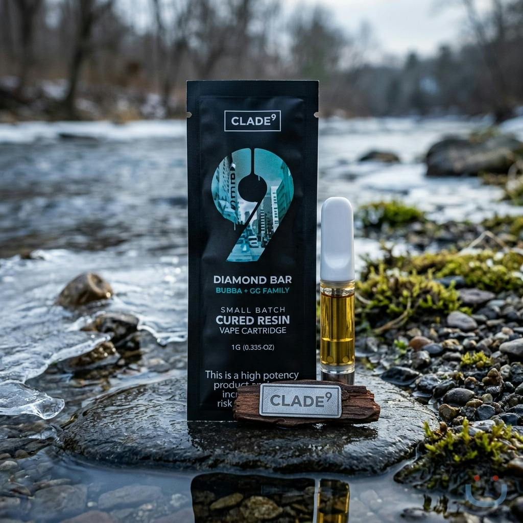 Clade9 Diamond Bar Cured Resin Vape 1G