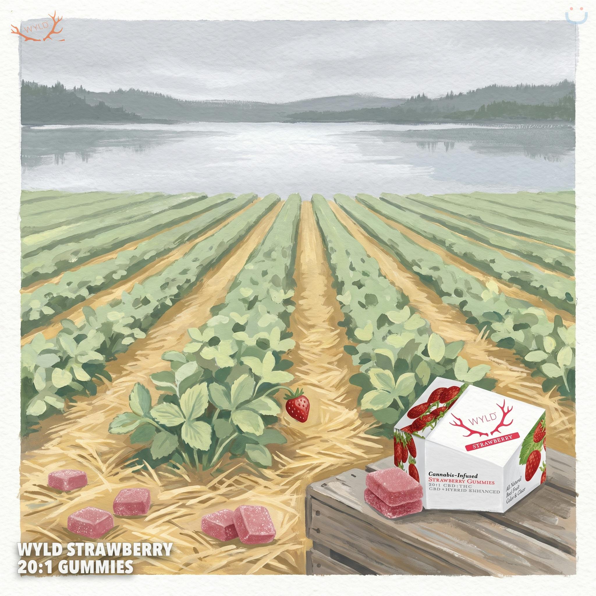 WYLD Strawberry 20:1 Gummies