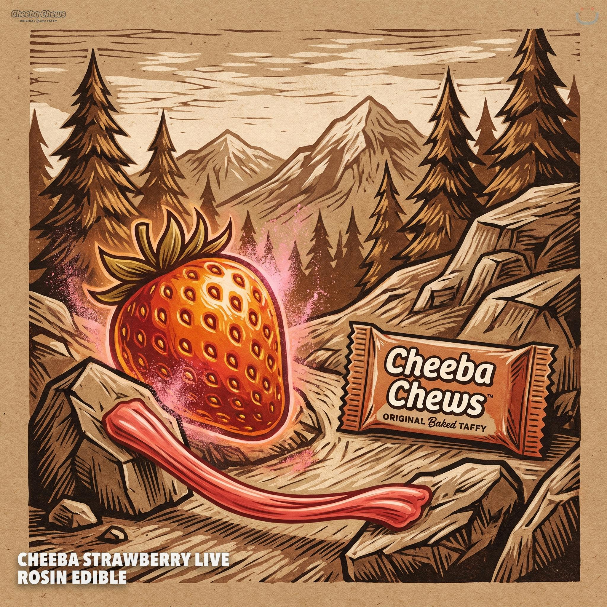 Cheeba Strawberry Live Rosin Edible