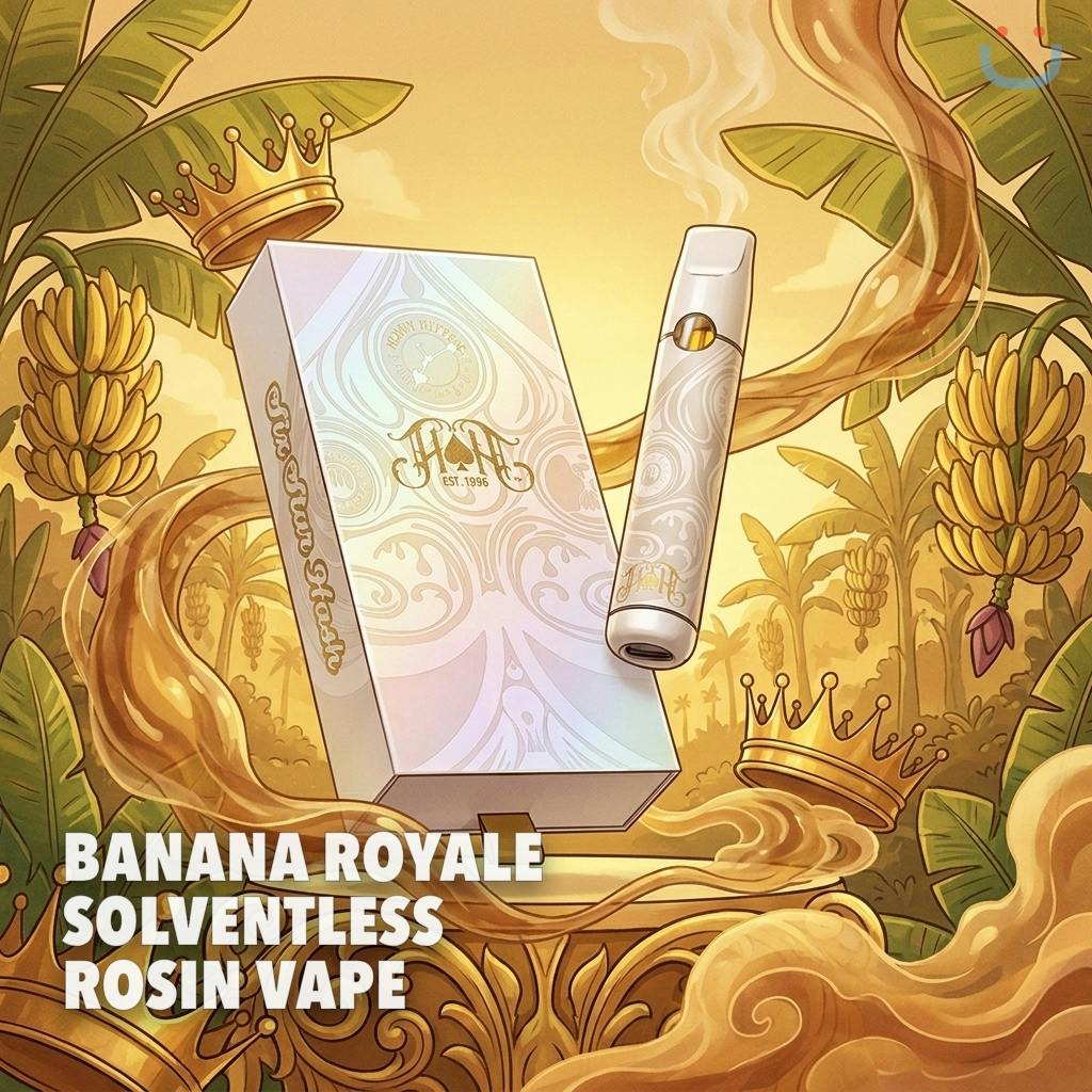 Heavy Hitters Banana Royale Solventless Rosin All In One Vape 1G