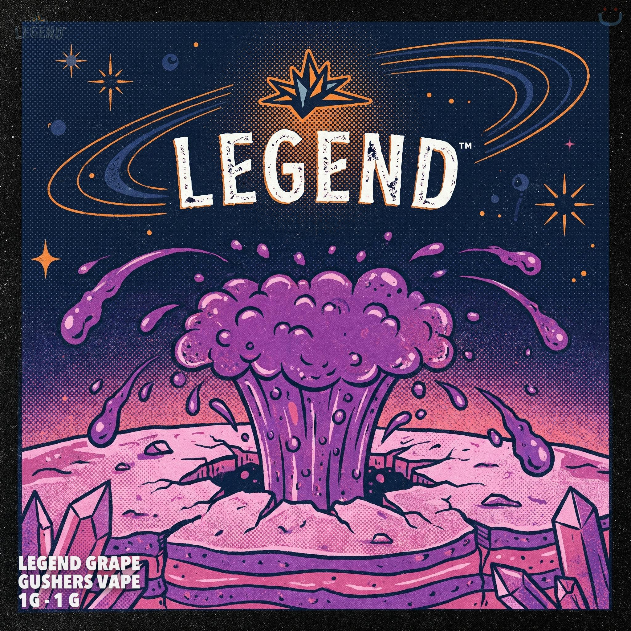 Legend Grape Gushers Vape 1G - 1 G