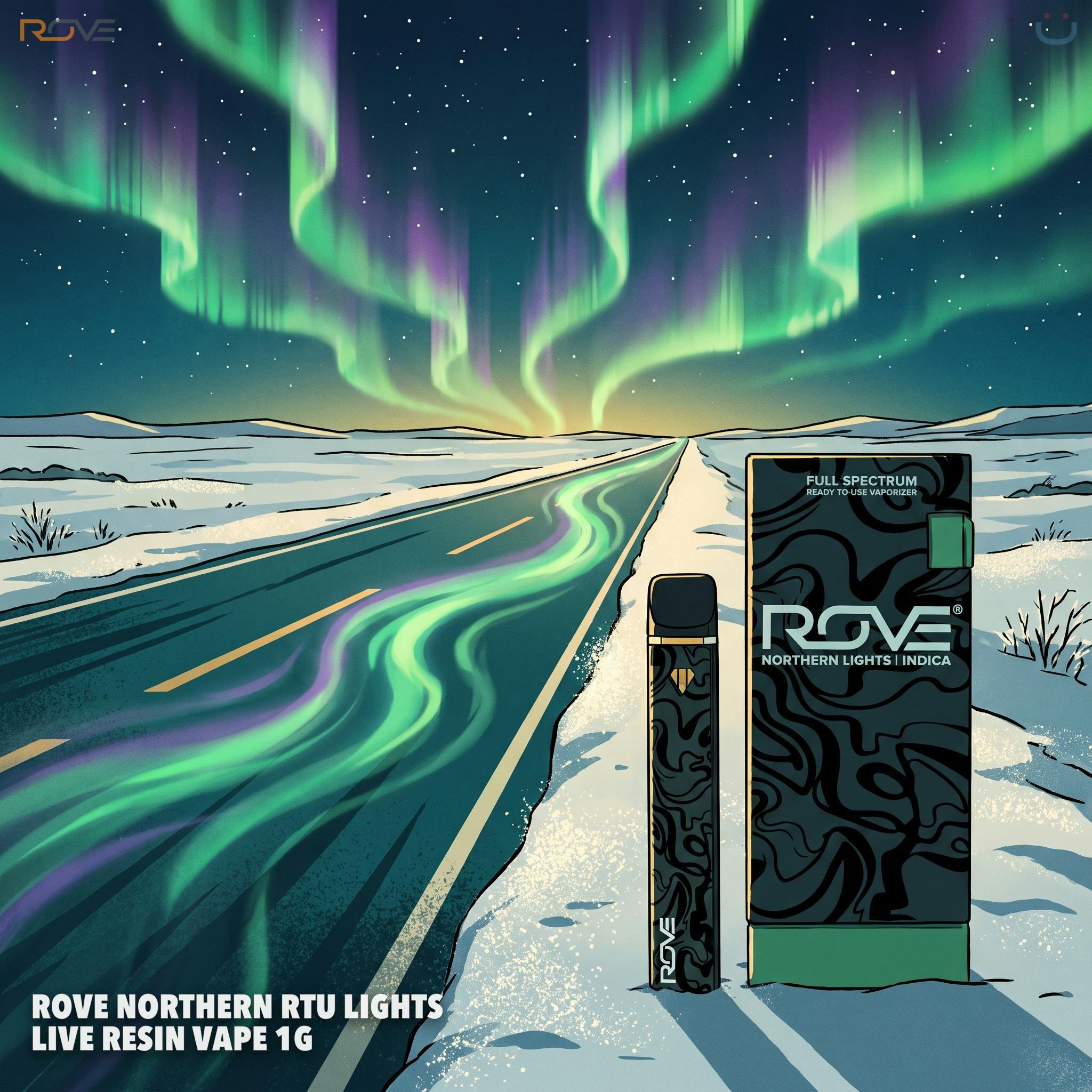 Rove Northern RTU Lights Live Resin Vape 1G
