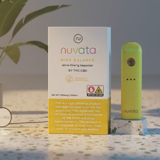 Nuvata Mind Balance 9:1 THC:CBD All-In-One Vape 1G