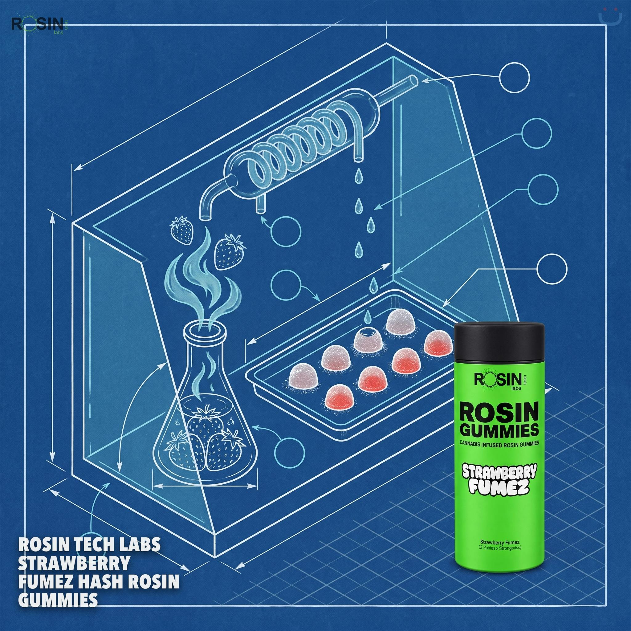 ROSIN TECH LABS Strawberry Fumez Hash Rosin Gummies