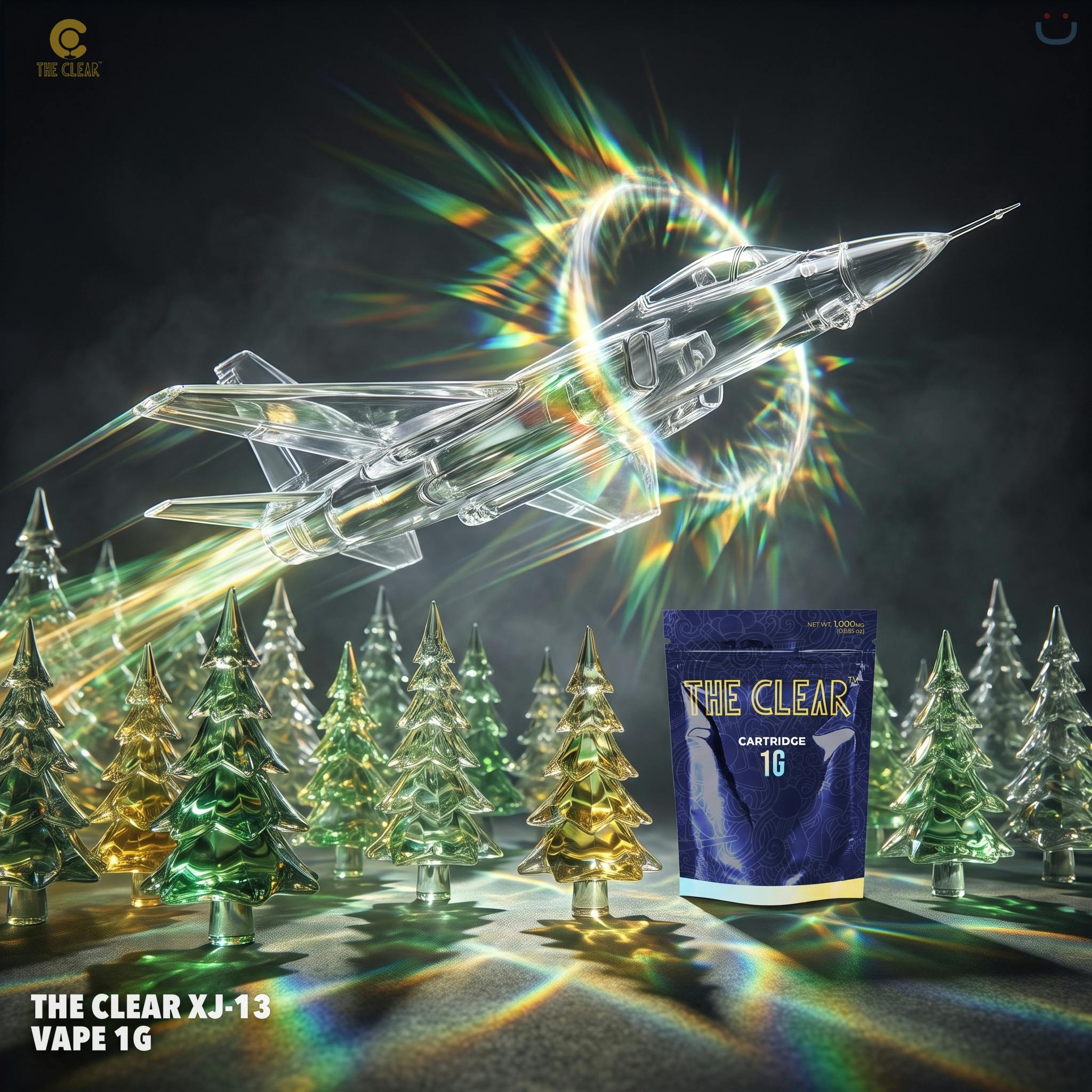The Clear XJ-13 Vape 1G