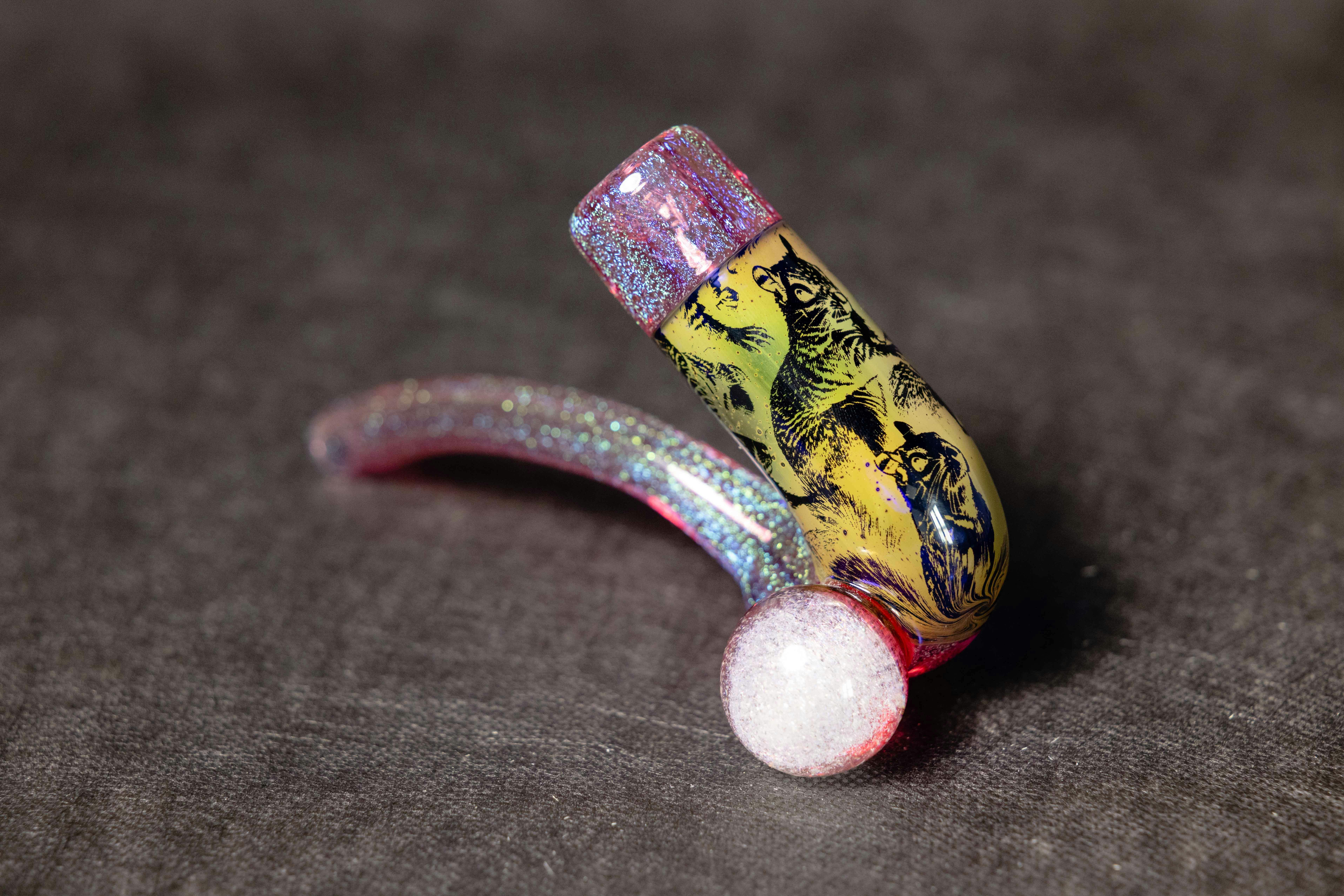 Squirrel Glass Squirrel Sherlock Pink