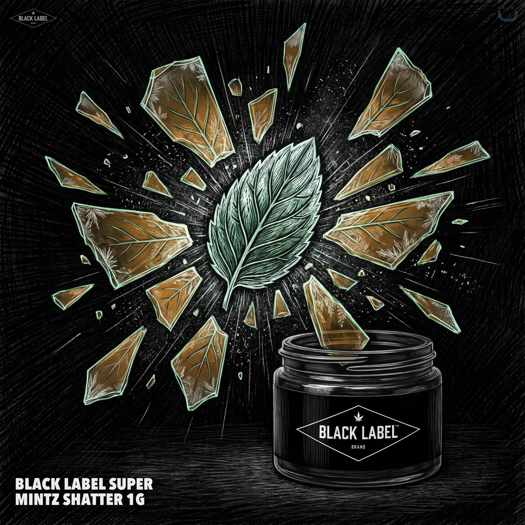 Black Label Super Mintz Shatter 1g