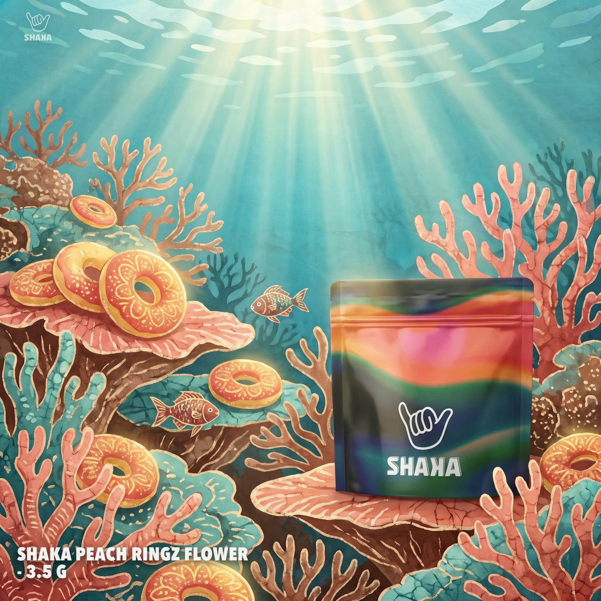 SHAKA PEACH RINGZ FLOWER - 3.5 G