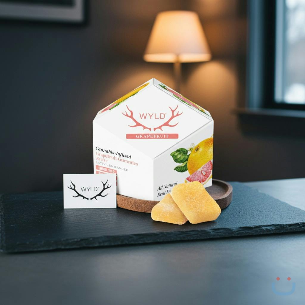 WYLD Grapefruit 1:1:1 THC/CBG/CBC Gummies