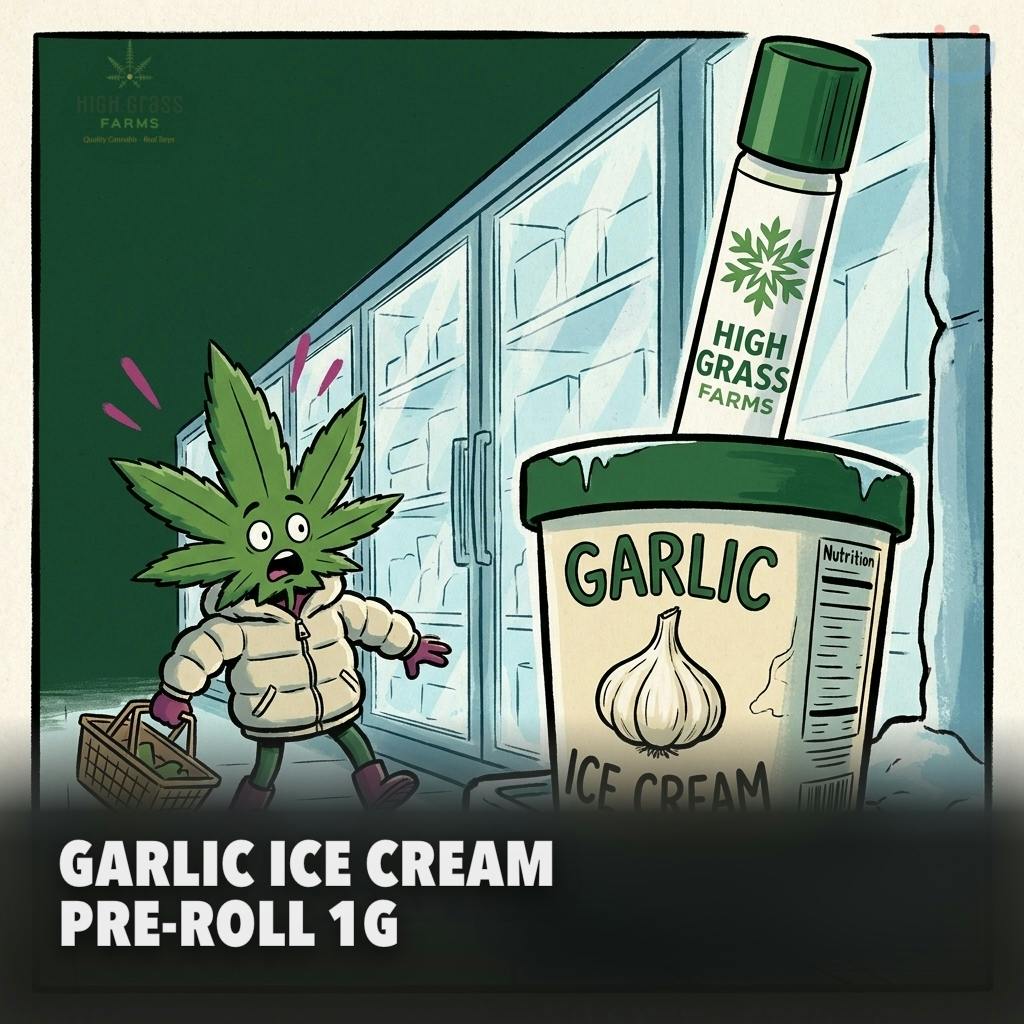 High Grass Farms Garlic Ice Cream Pre-roll 1G