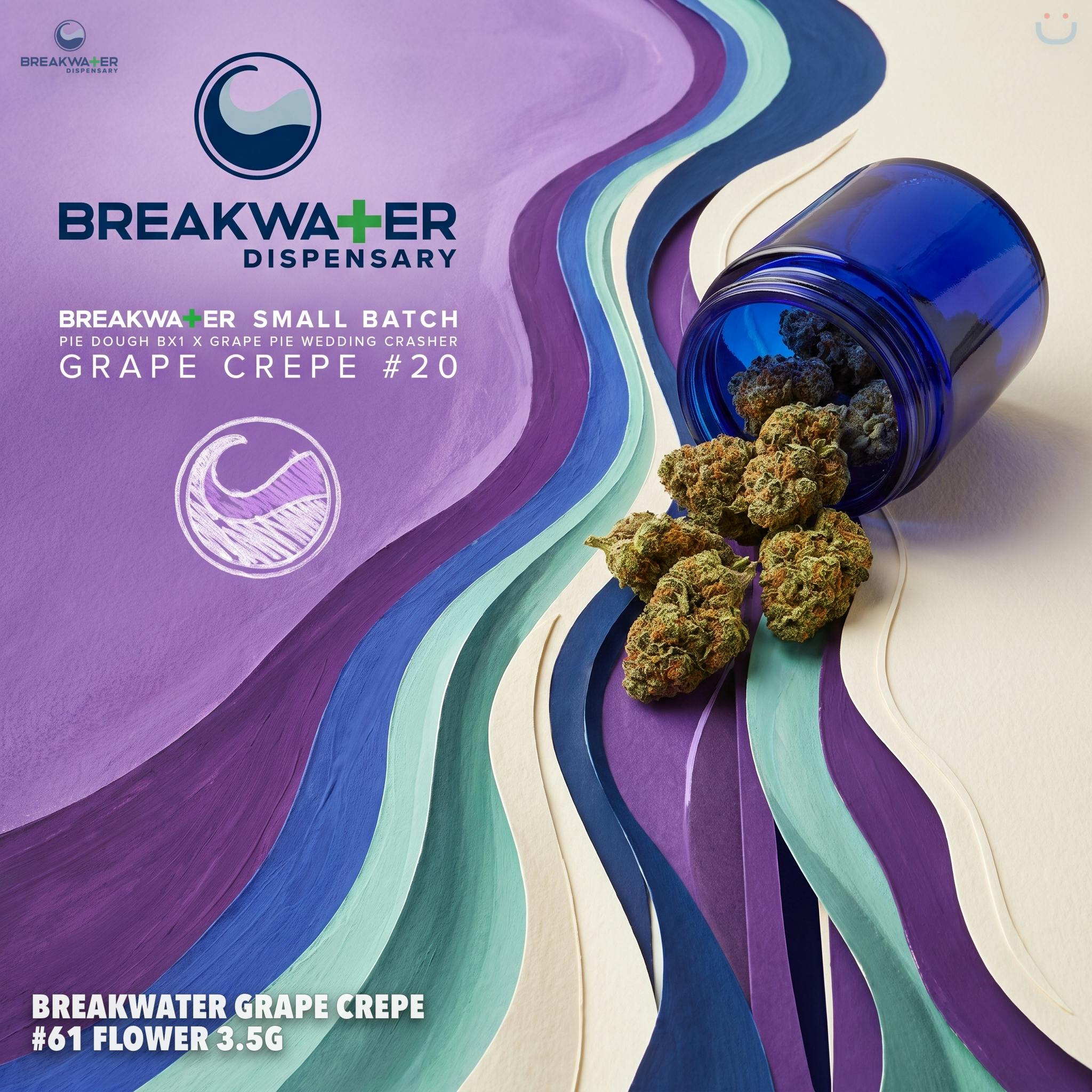 Breakwater Grape Crepe #61 Flower 3.5G
