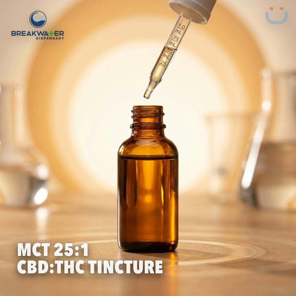 Breakwater MCT 25:1 CBD:THC Tincture 100mg