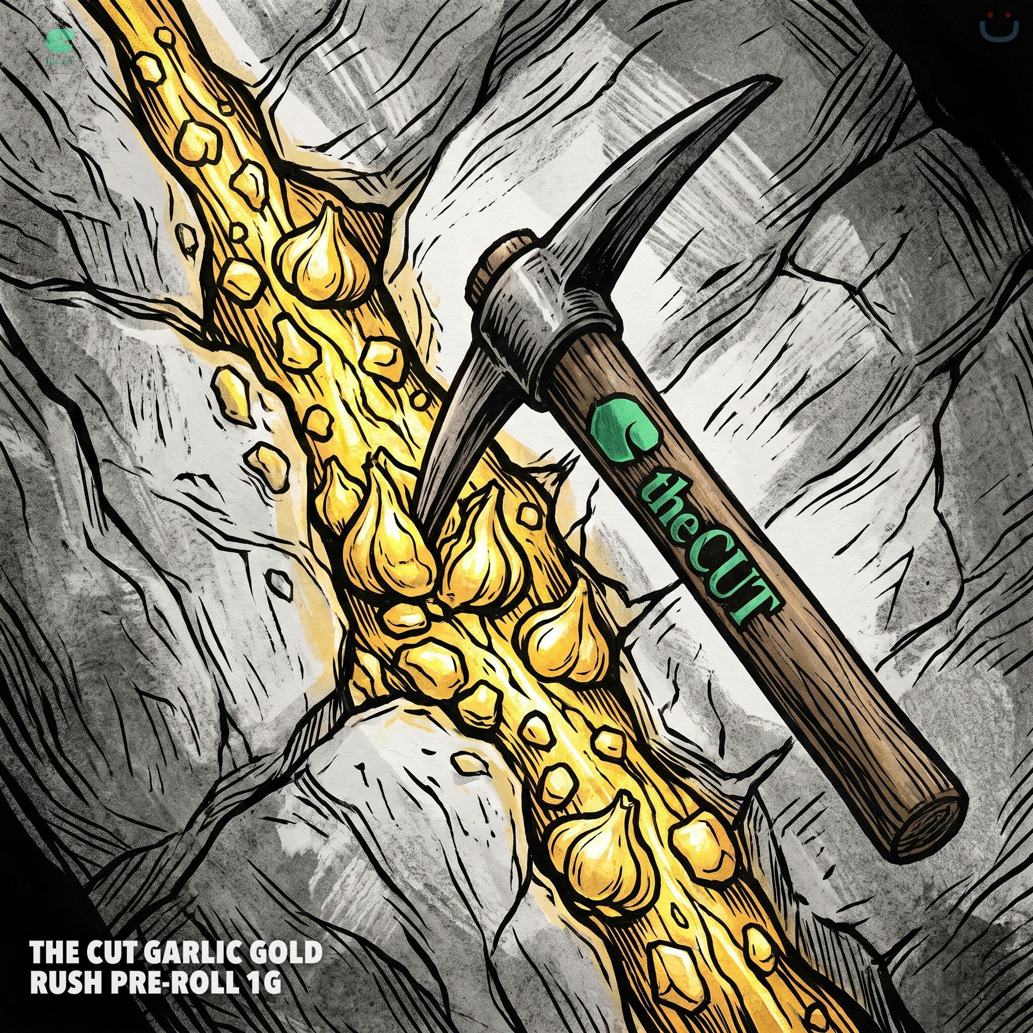 The Cut Garlic Gold Rush Pre-roll 1G