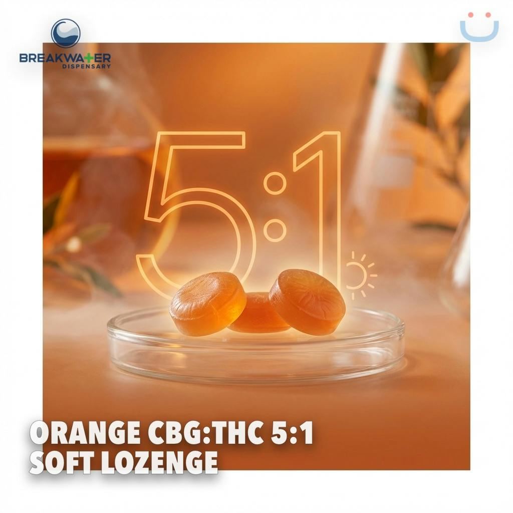 Breakwater Orange CBG:THC 5:1 Soft Lozenge Edible