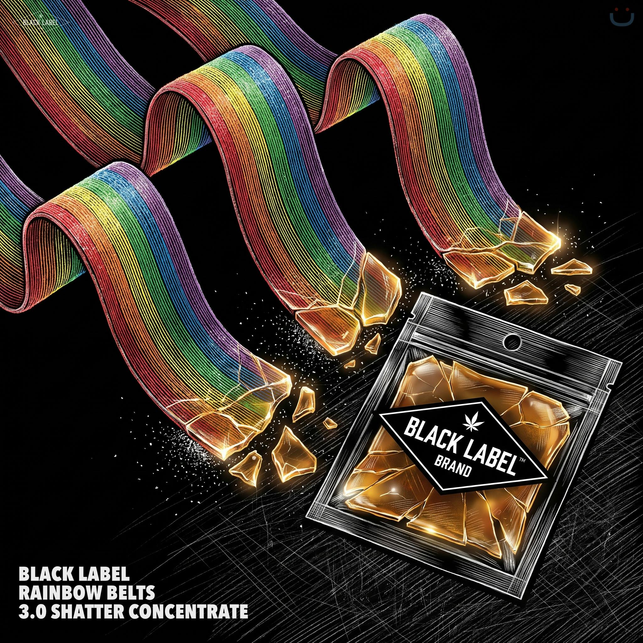 Black Label Rainbow Belts 3.0 Shatter Concentrate