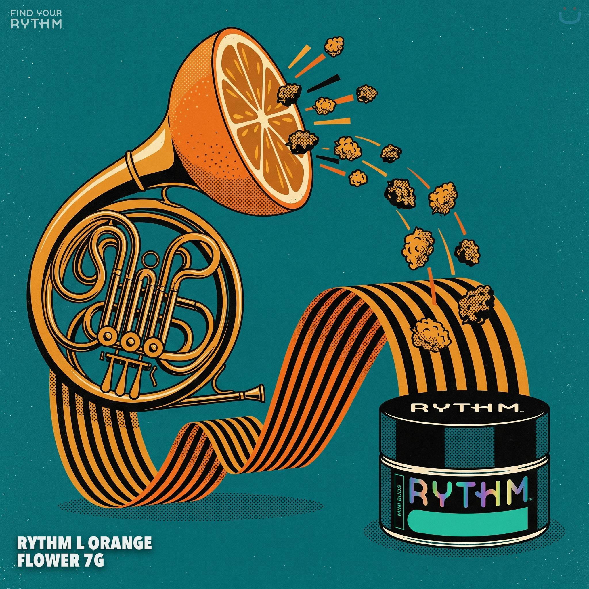 Rythm L Orange Flower 7G