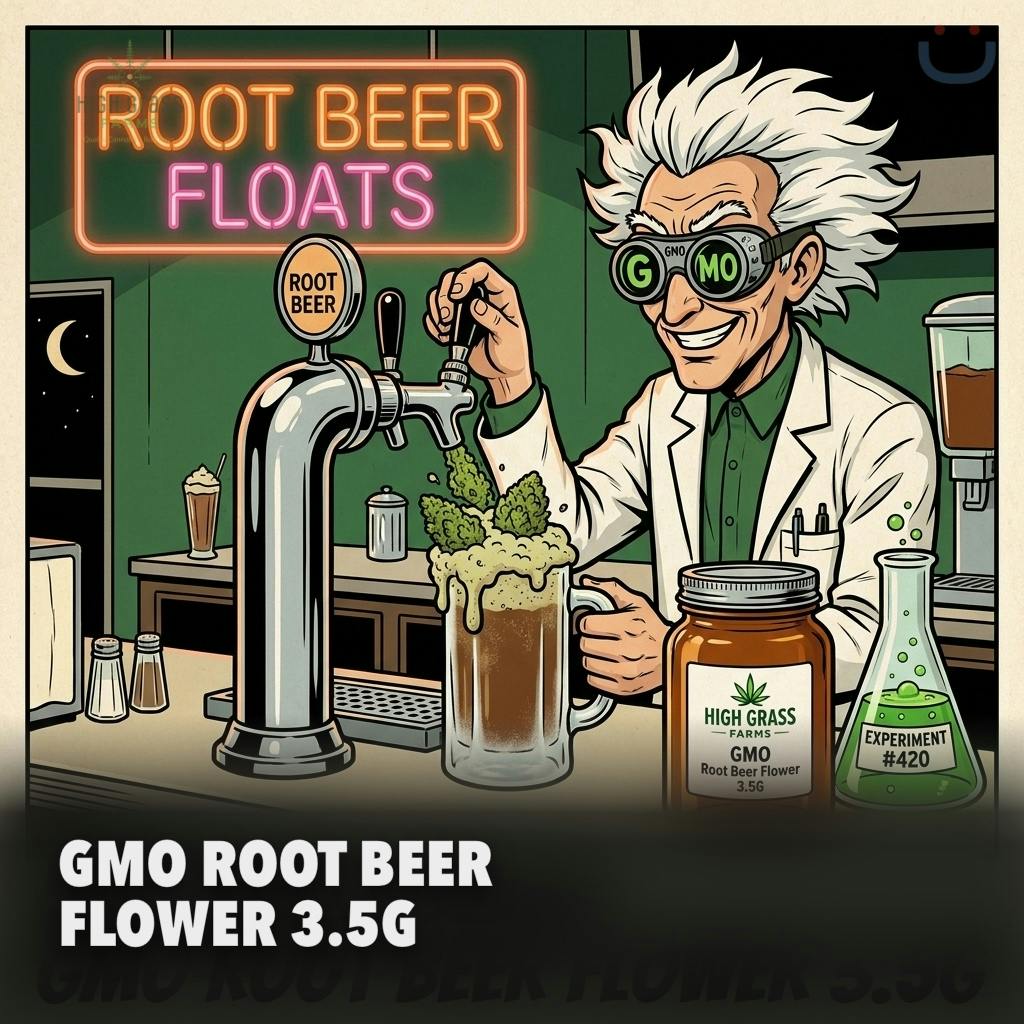 High Grass Farms GMO Root Beer Flower 3.5G - 3.5 G