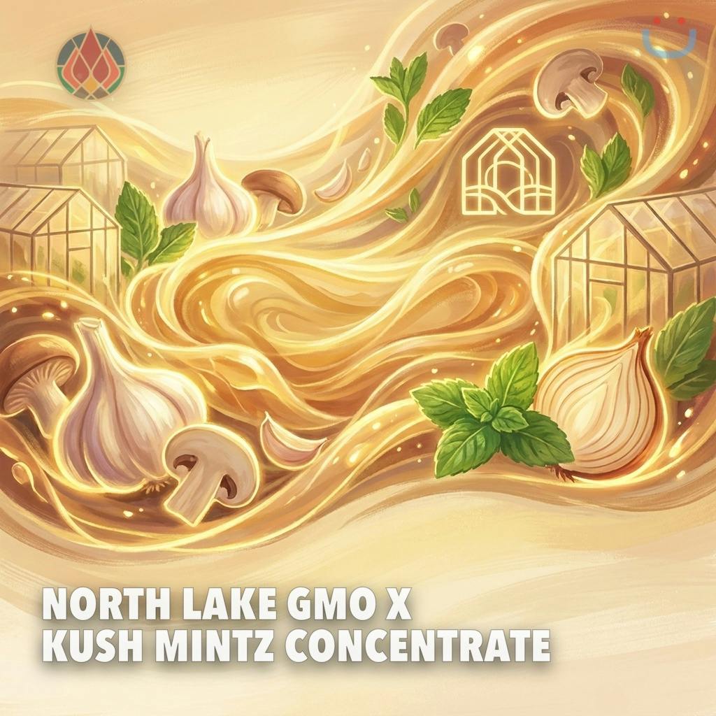North Lake GMO X Kush Mintz Live Resin Badder Concentrate