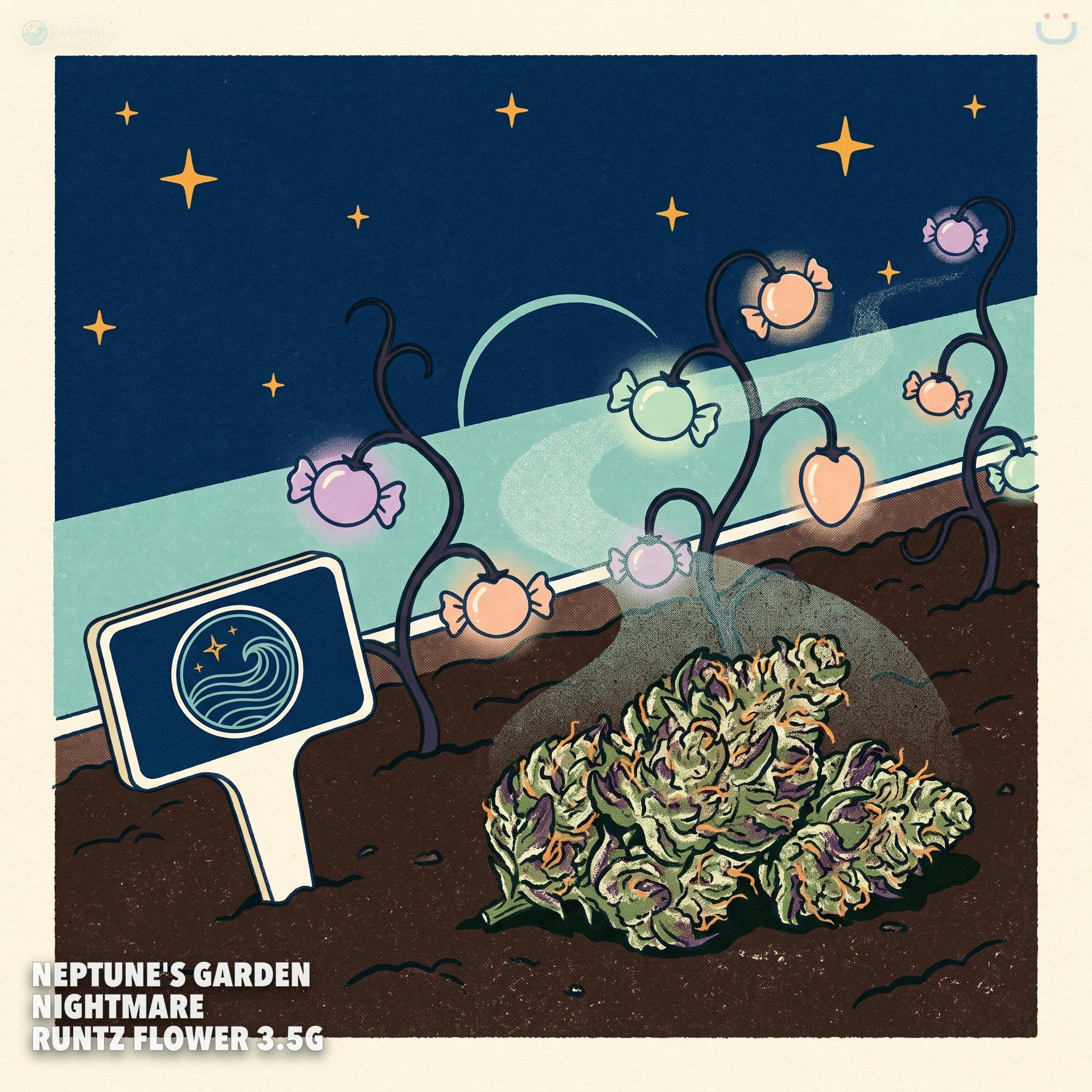 NEPTUNE'S GARDEN NIGHTMARE RUNTZ FLOWER 3.5G