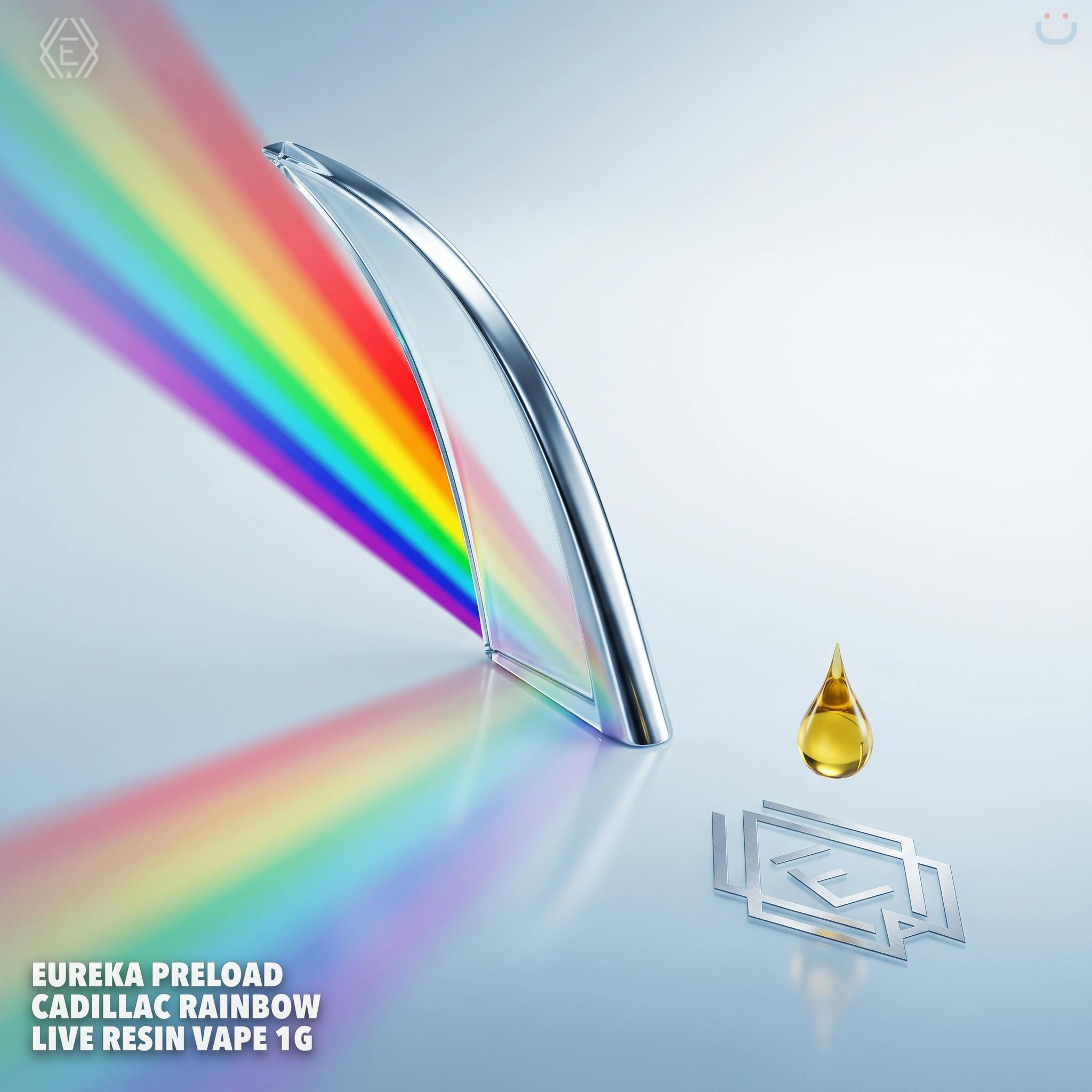 Eureka Preload Cadillac Rainbow Live Resin Vape 1G