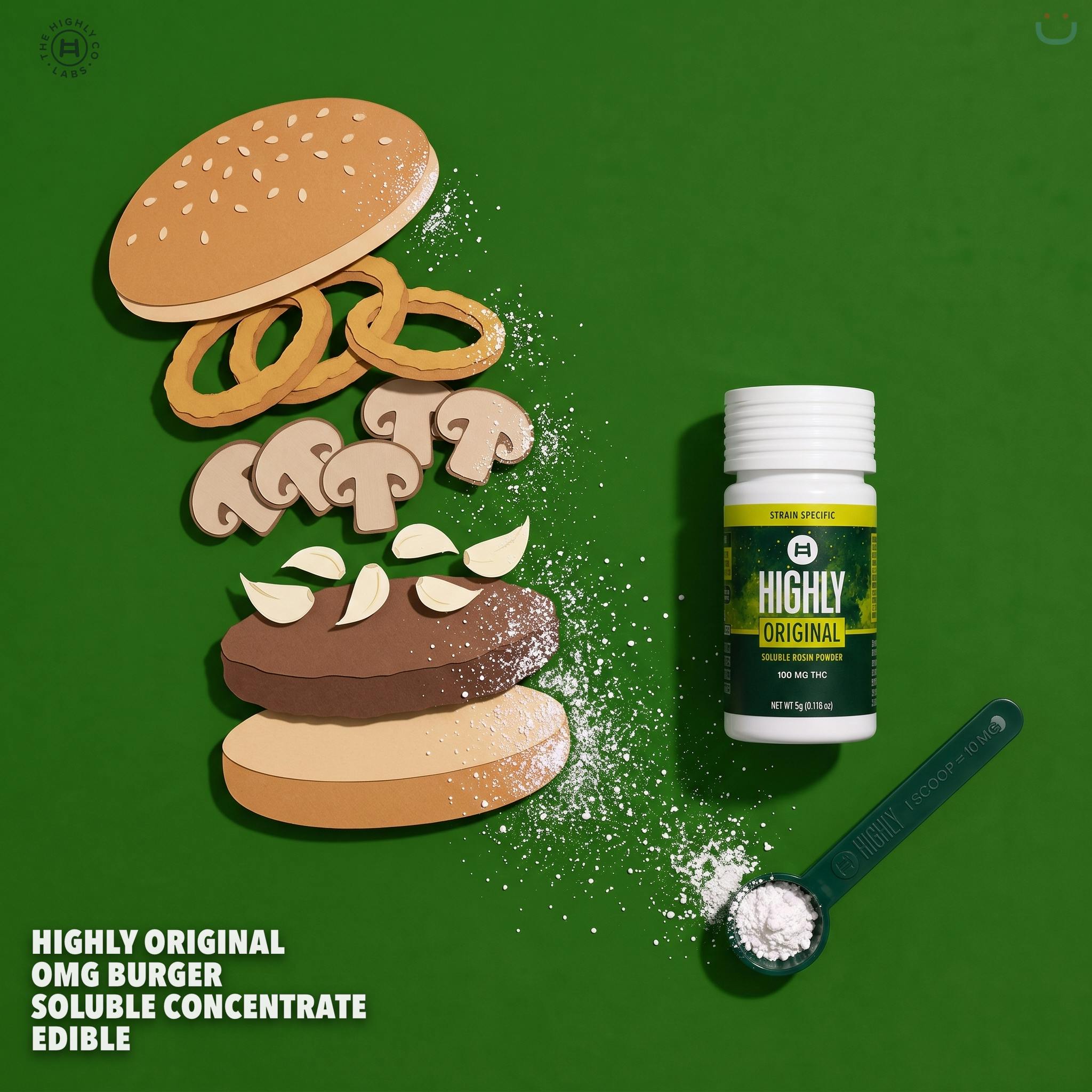 Highly Original OMG Burger Soluble Concentrate Edible